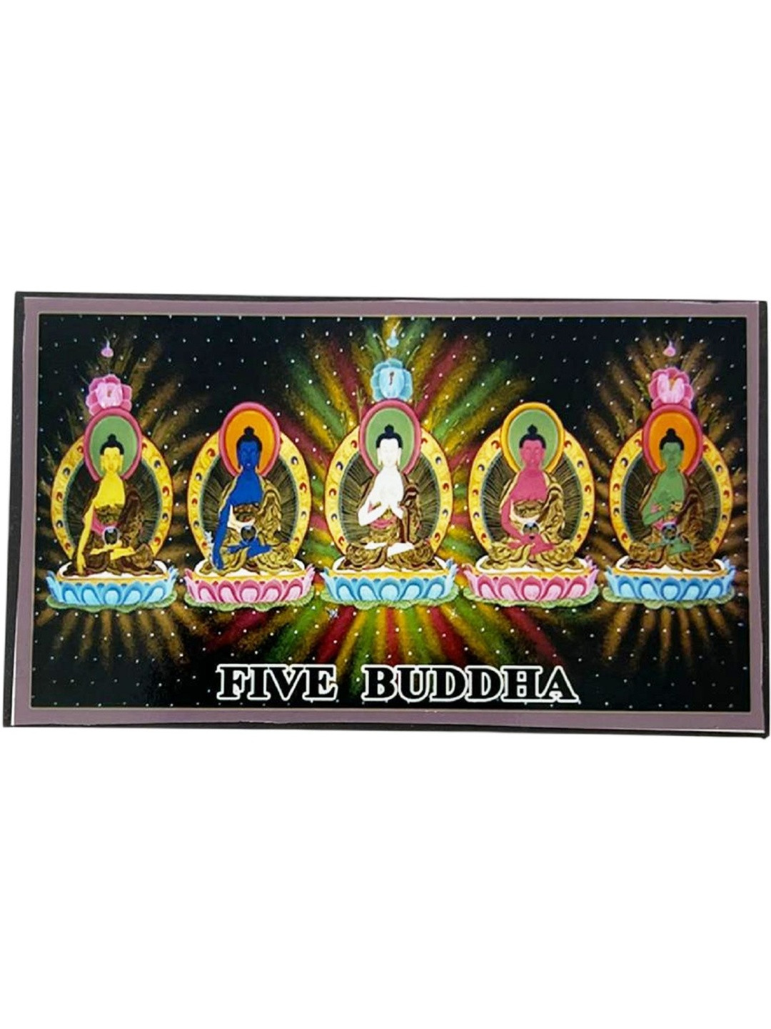 numeroastro Yellow & Pink Buddha Printed Fridge Magnet