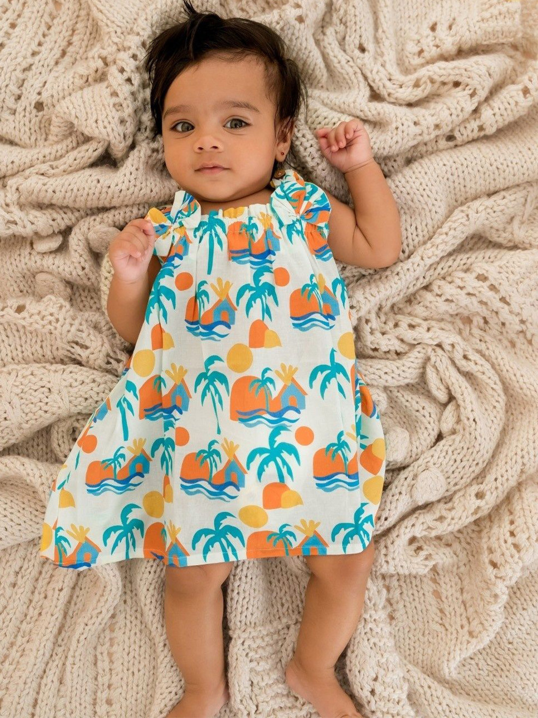 A Toddler Thing Floral Print A-Line Dress