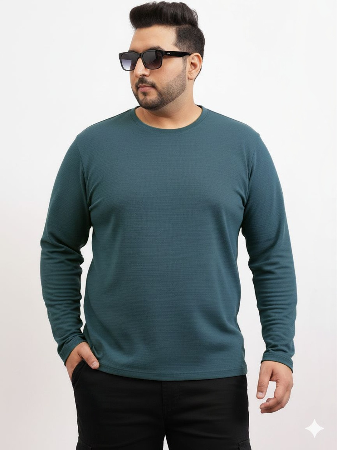 UNSTD Men Plus Size Full Sleeve Cotton T-shirt