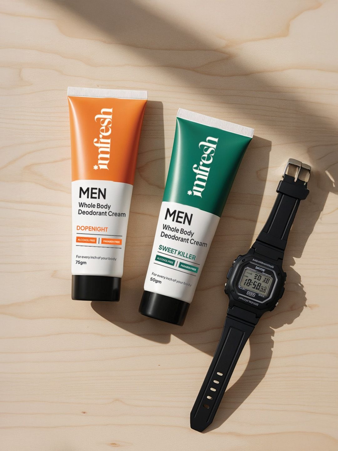 imfresh Men Set Of 2 Whole Body Deodorant Cream Dopenight 75 g & Sweet Killer 50 g