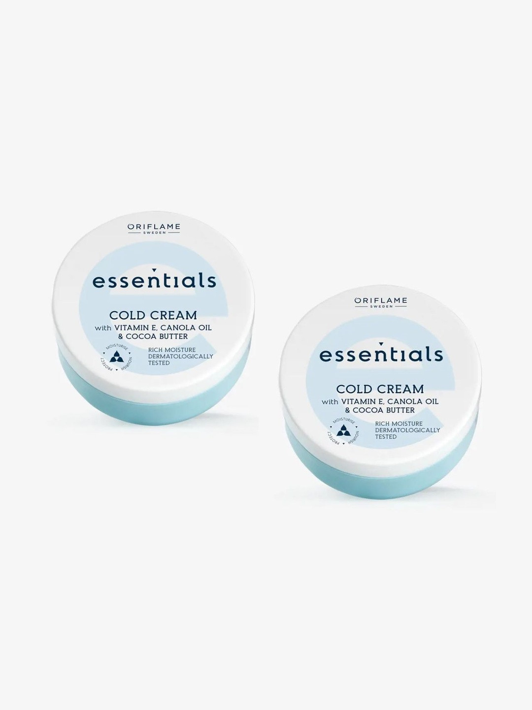 Oriflame Set Of 2 Essentials Cold Cream With Vitamin E & Cocoa Butter - 75 ml Each