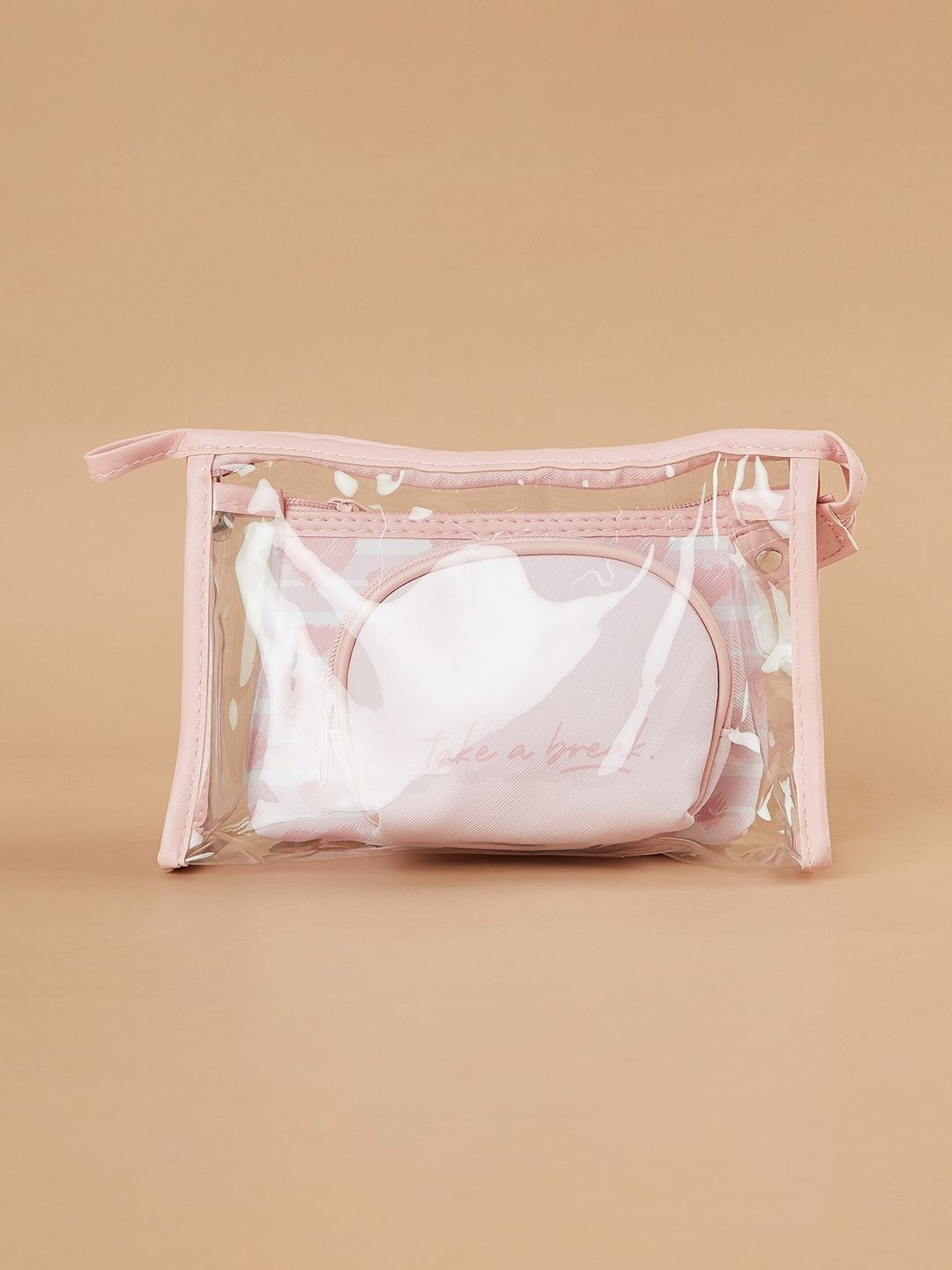 Ginger by Lifestyle Women Set of 3 Women Textured Vanity Case