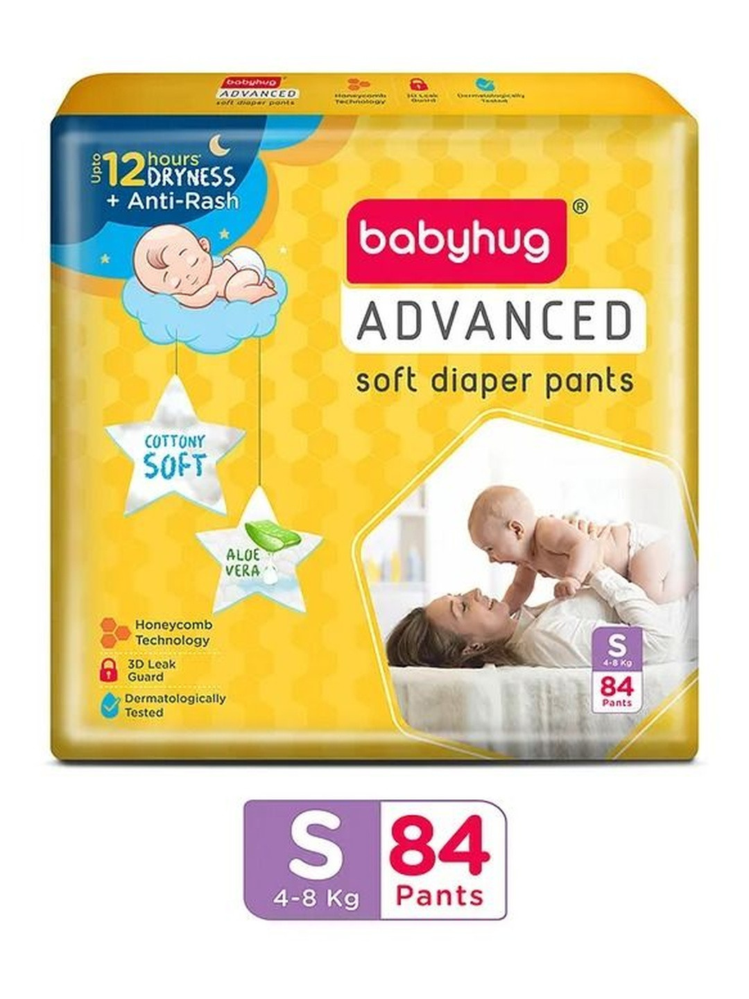 Babyhug Advance Soft Diapers - S - 84 Pcs