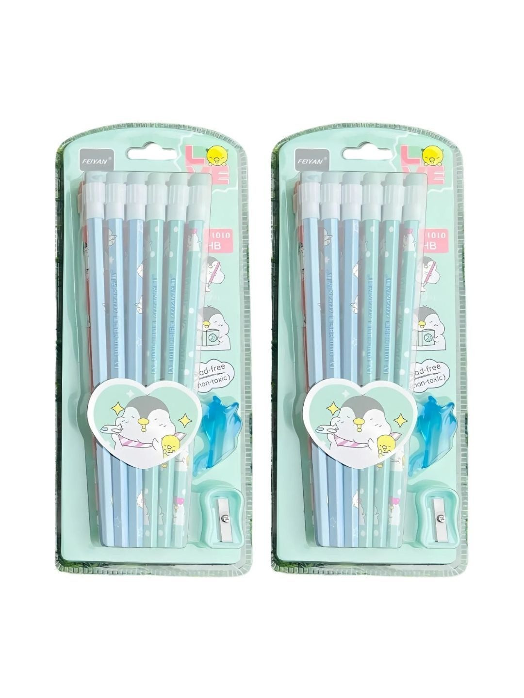 YK  Pack of 2 Pencil Set Stationery