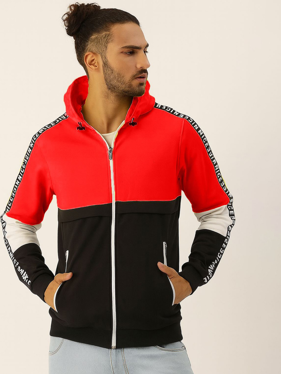 MOTREX Men Colourblocked Polyester PU Coated Pullover