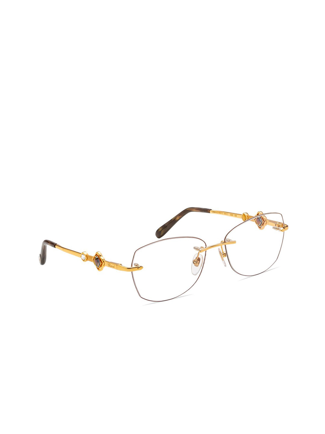 Chopard Transparent Rimless Round Shaped Square Frames