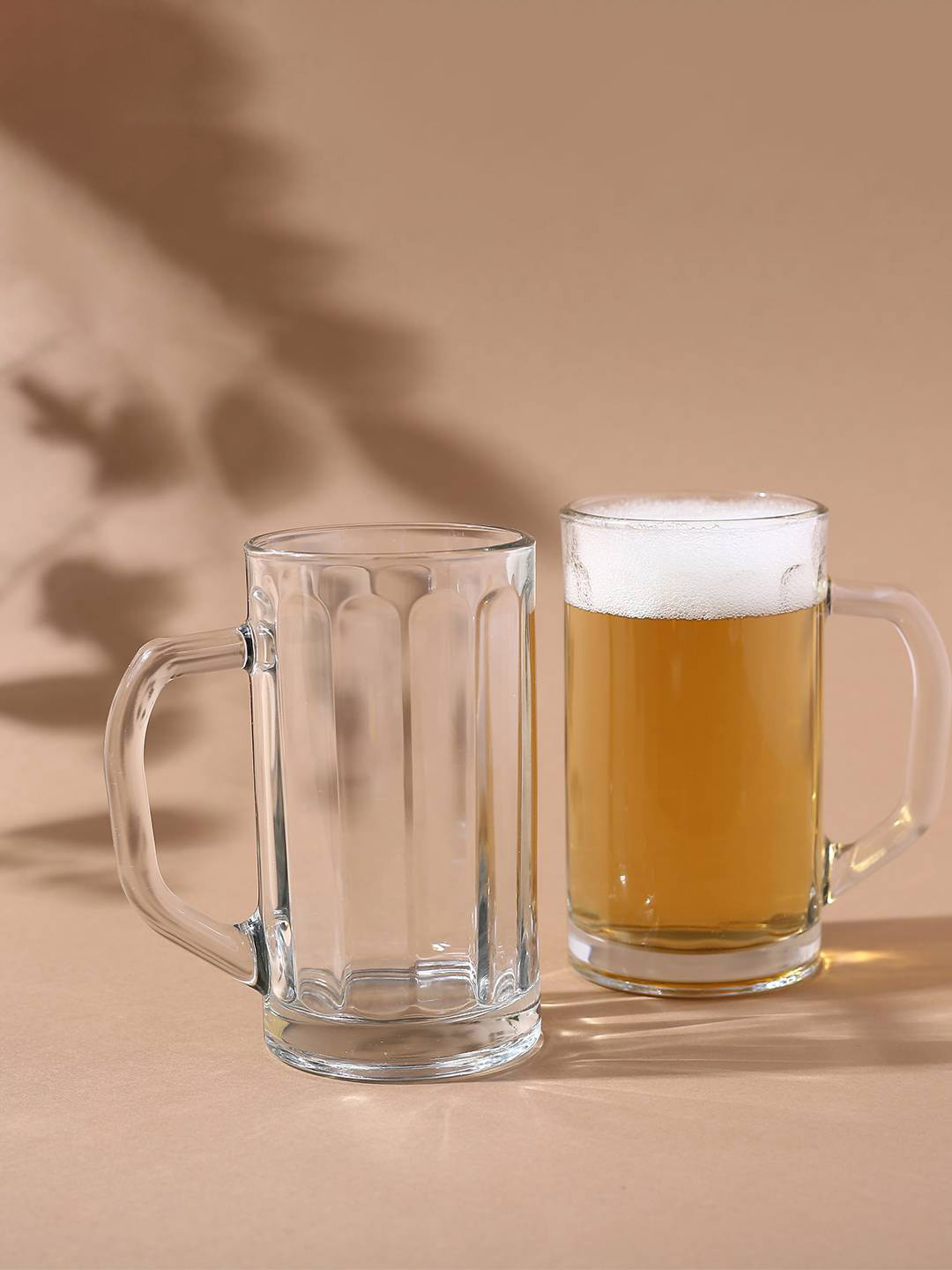 Uniglass Nicol Beer Mug Lead Free 500ml Set of 2