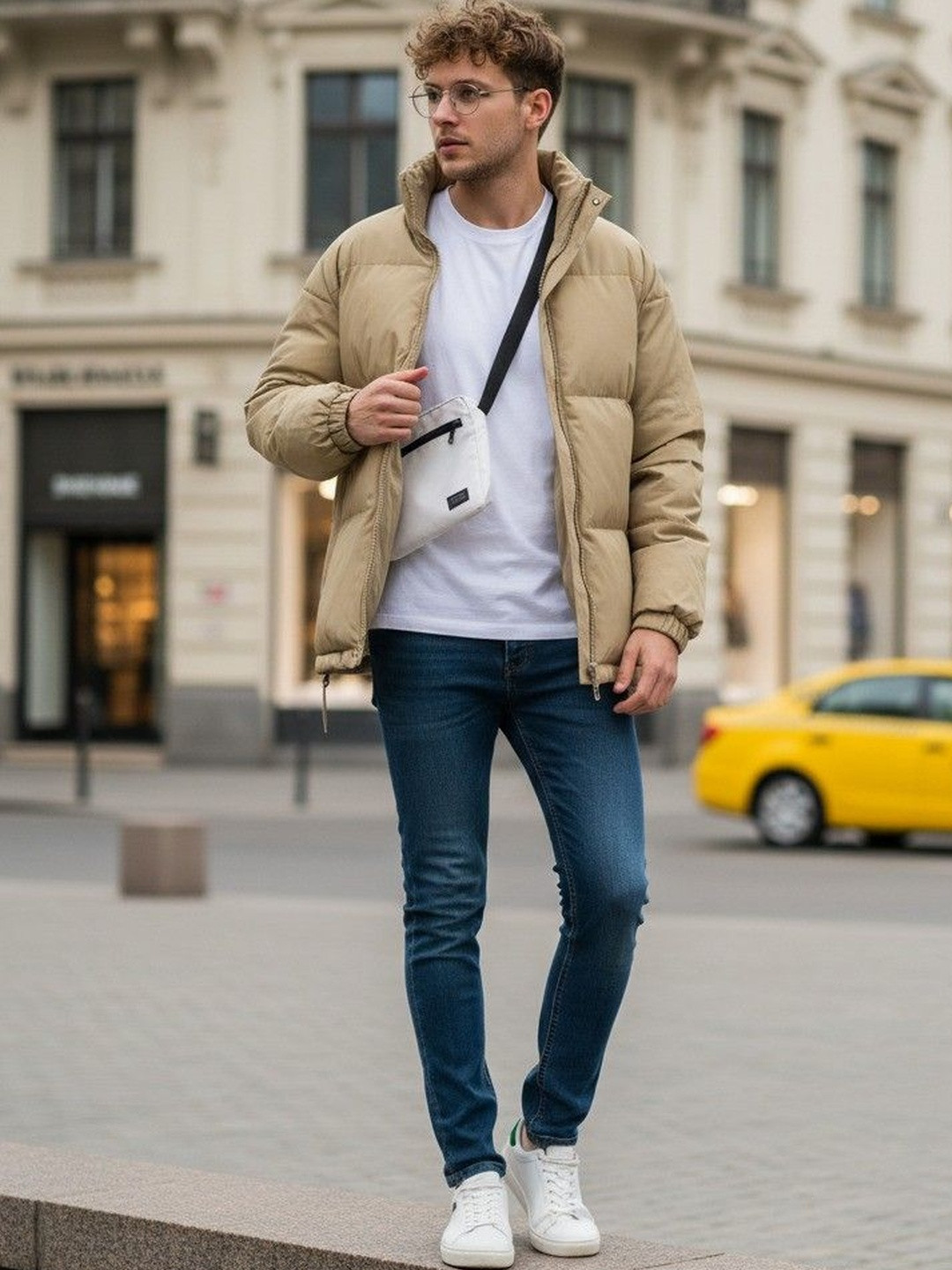 HERE&NOW Men Puffer Bomber