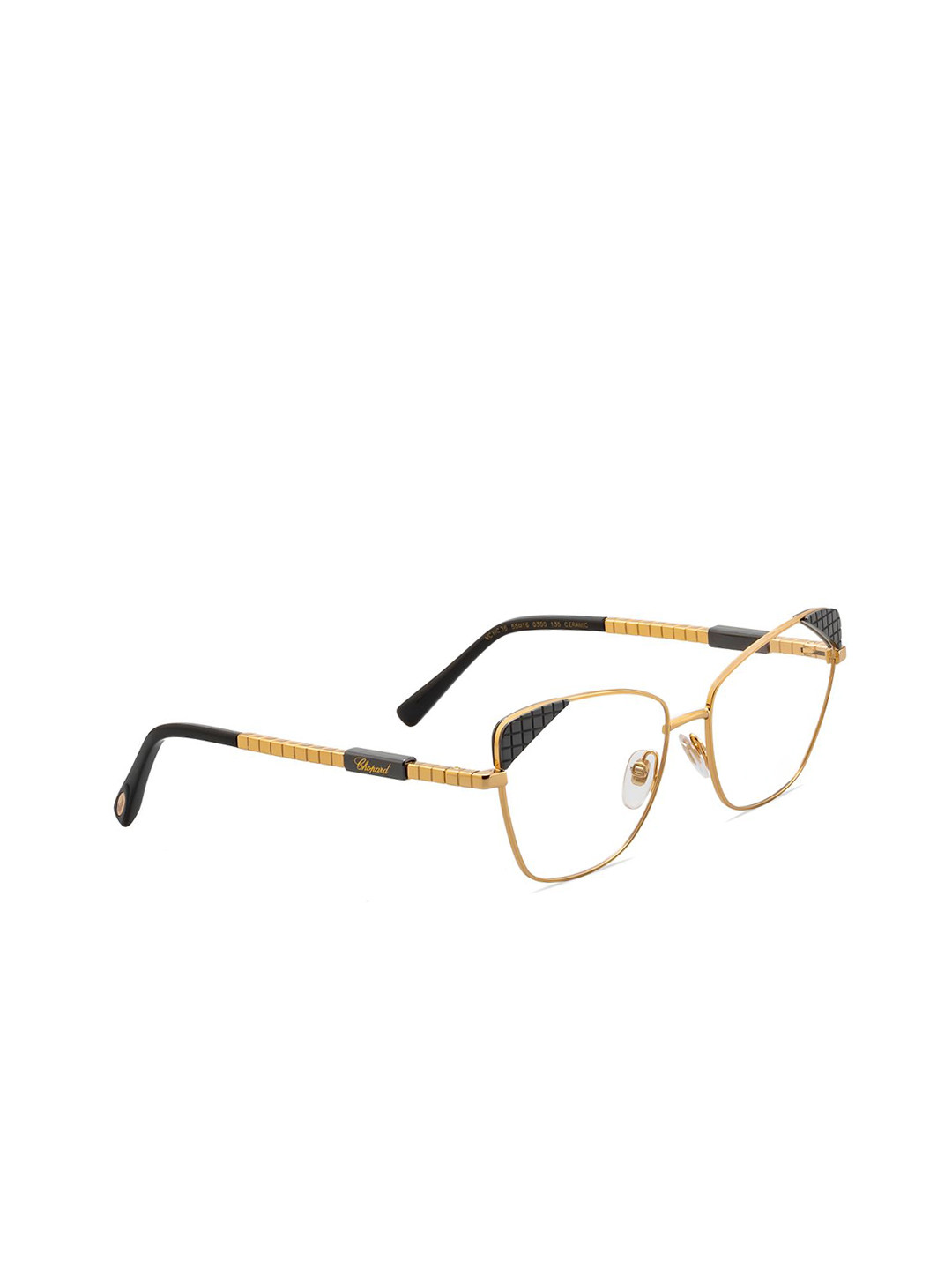 Chopard Gold-Toned Full Rim Round Shaped Butterfly Frames