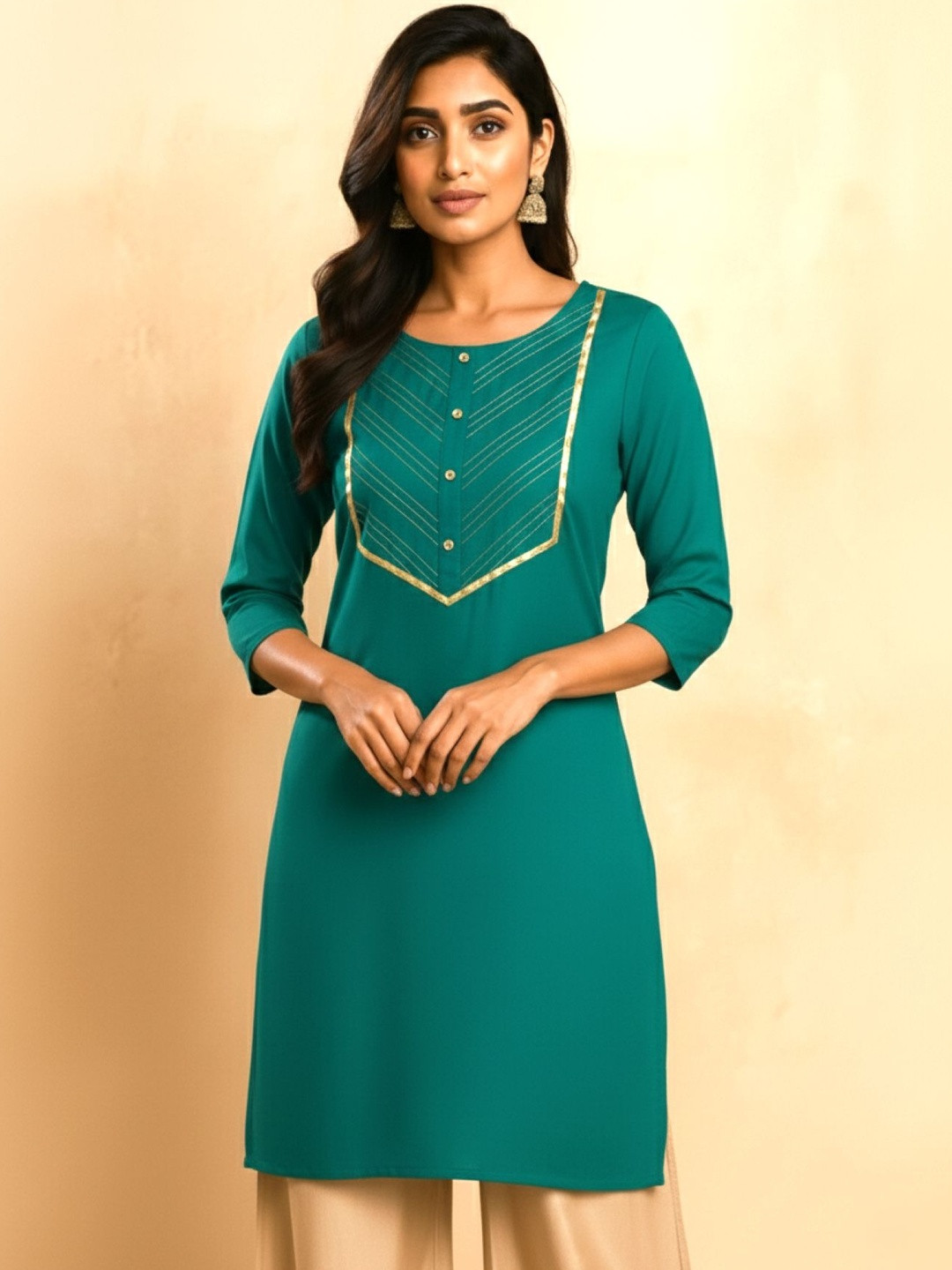 TeenTrums Yoke Design Kurti