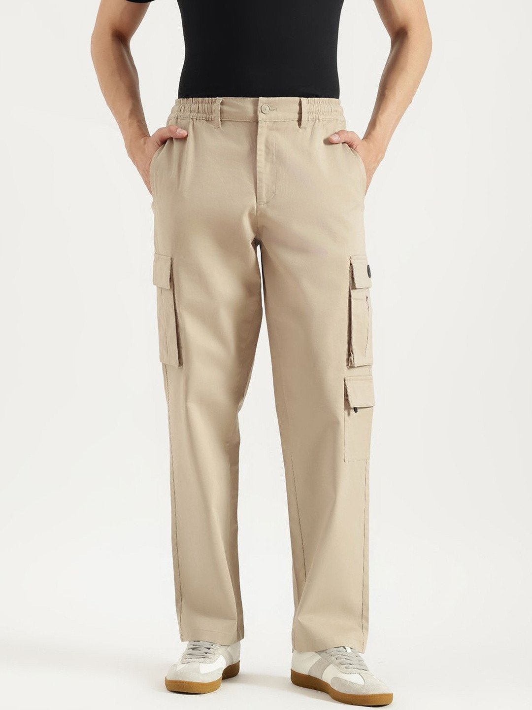 United Colors of Benetton Men Straight Fit Trousers