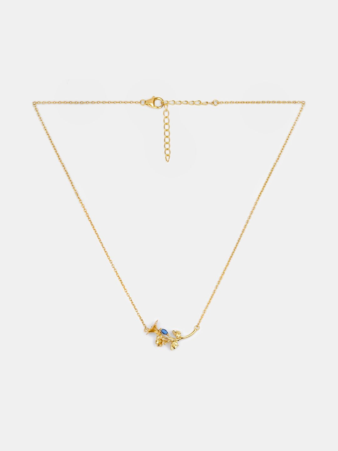 SHAYA Whisper Sweetness Gold-Plated Stone-Studded Necklace