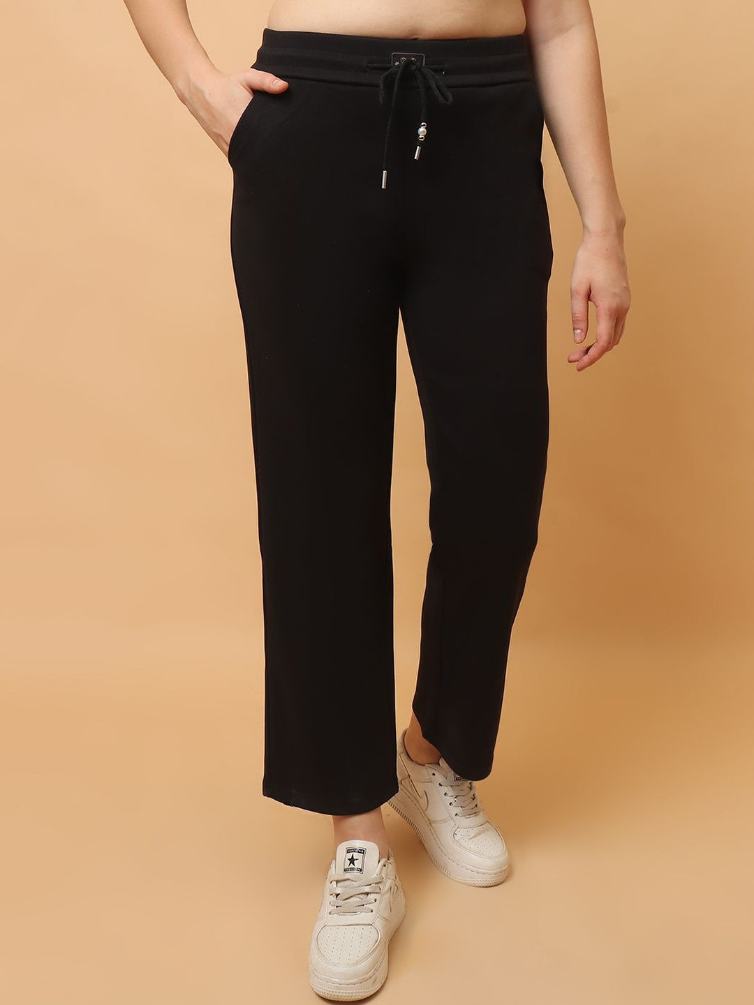 God's Club Women Relaxed Fit  High Rise Stretchable Track Pants