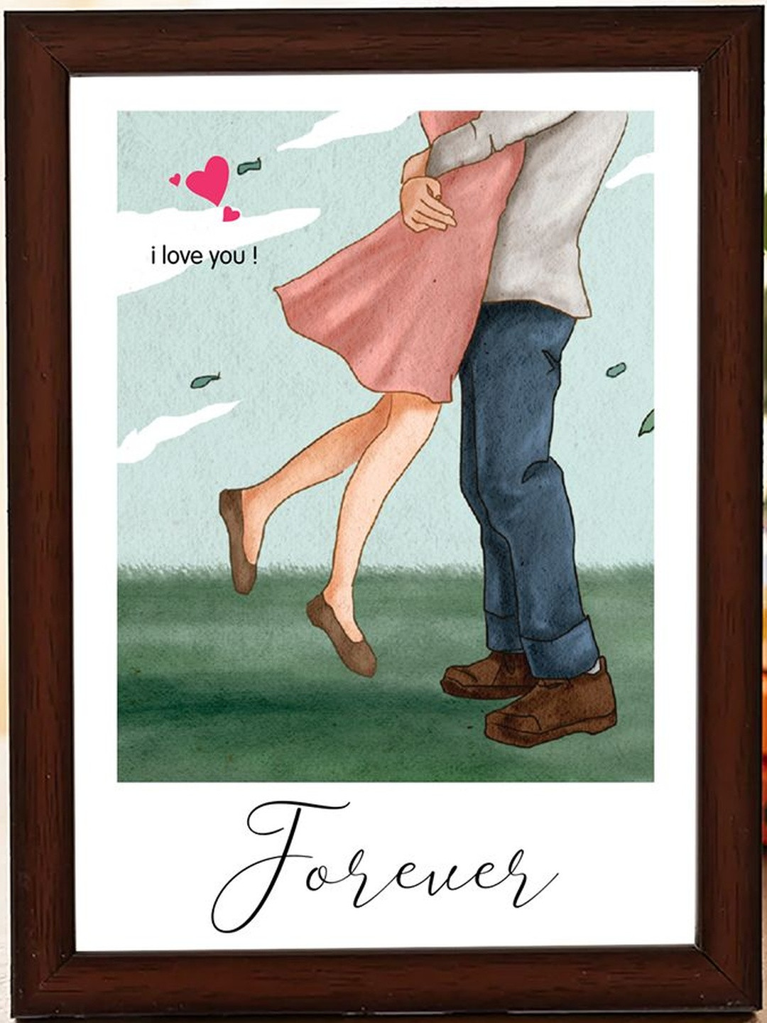 The Zappy Box Camel Brown Wood Wall Photo Frames