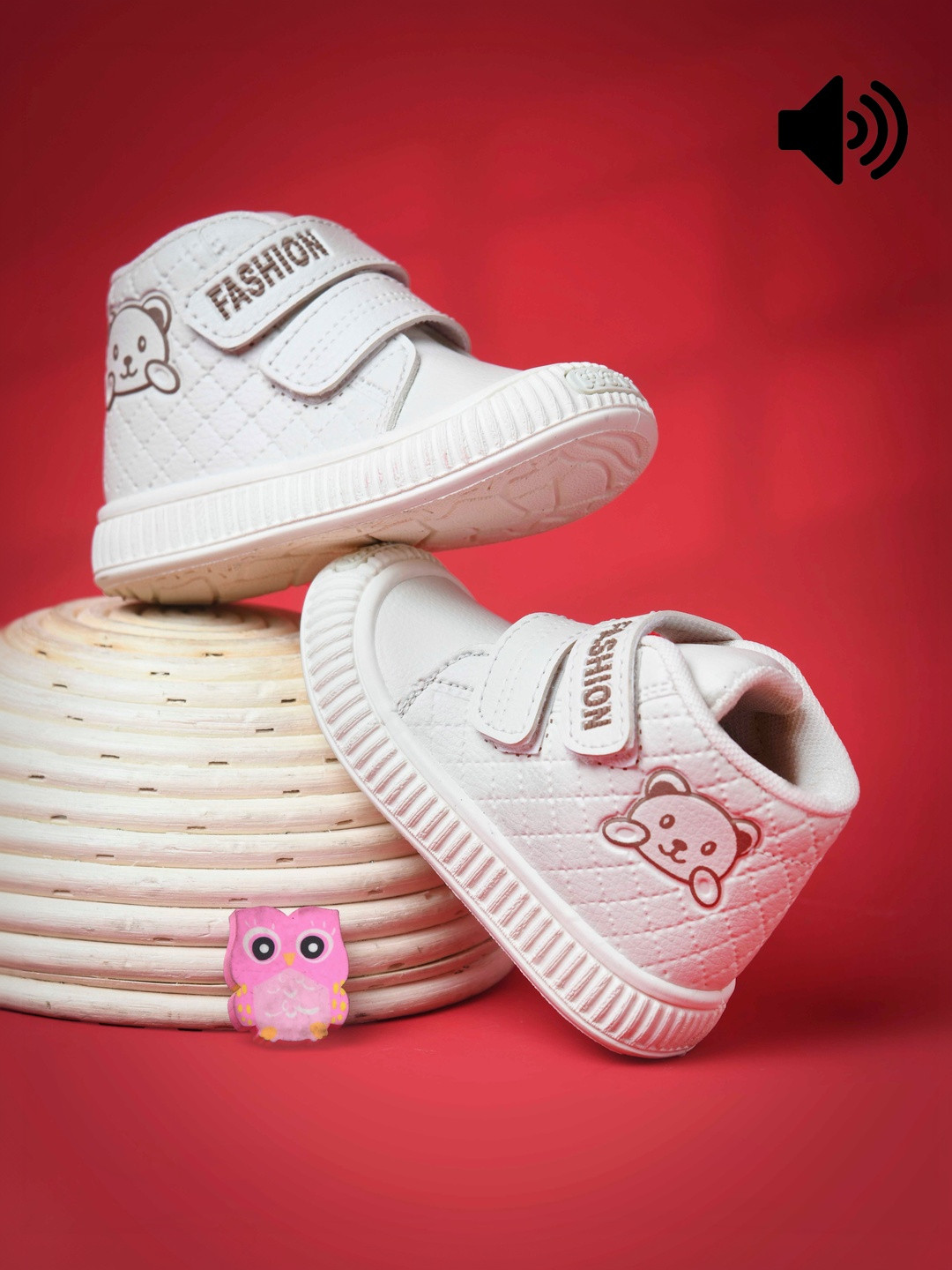 KATS Kids Musical Mid-Top Round Toe Velcro Sneakers