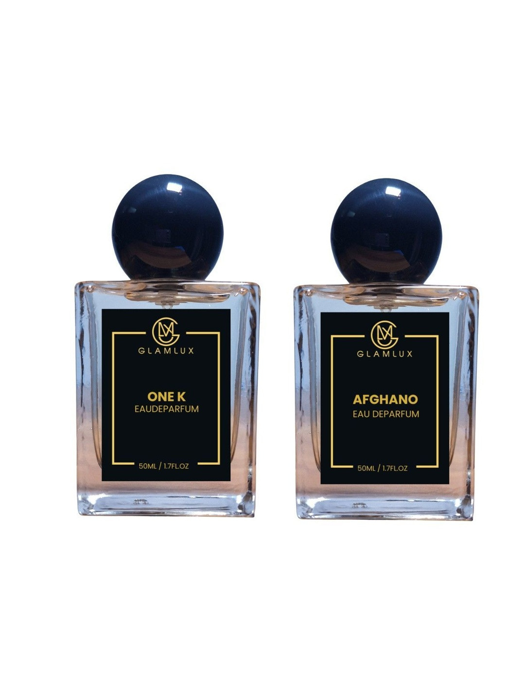 Glamlux Set Of 2 Afghano & One K Long Lasting Eau De Parfum - 50 ml Each