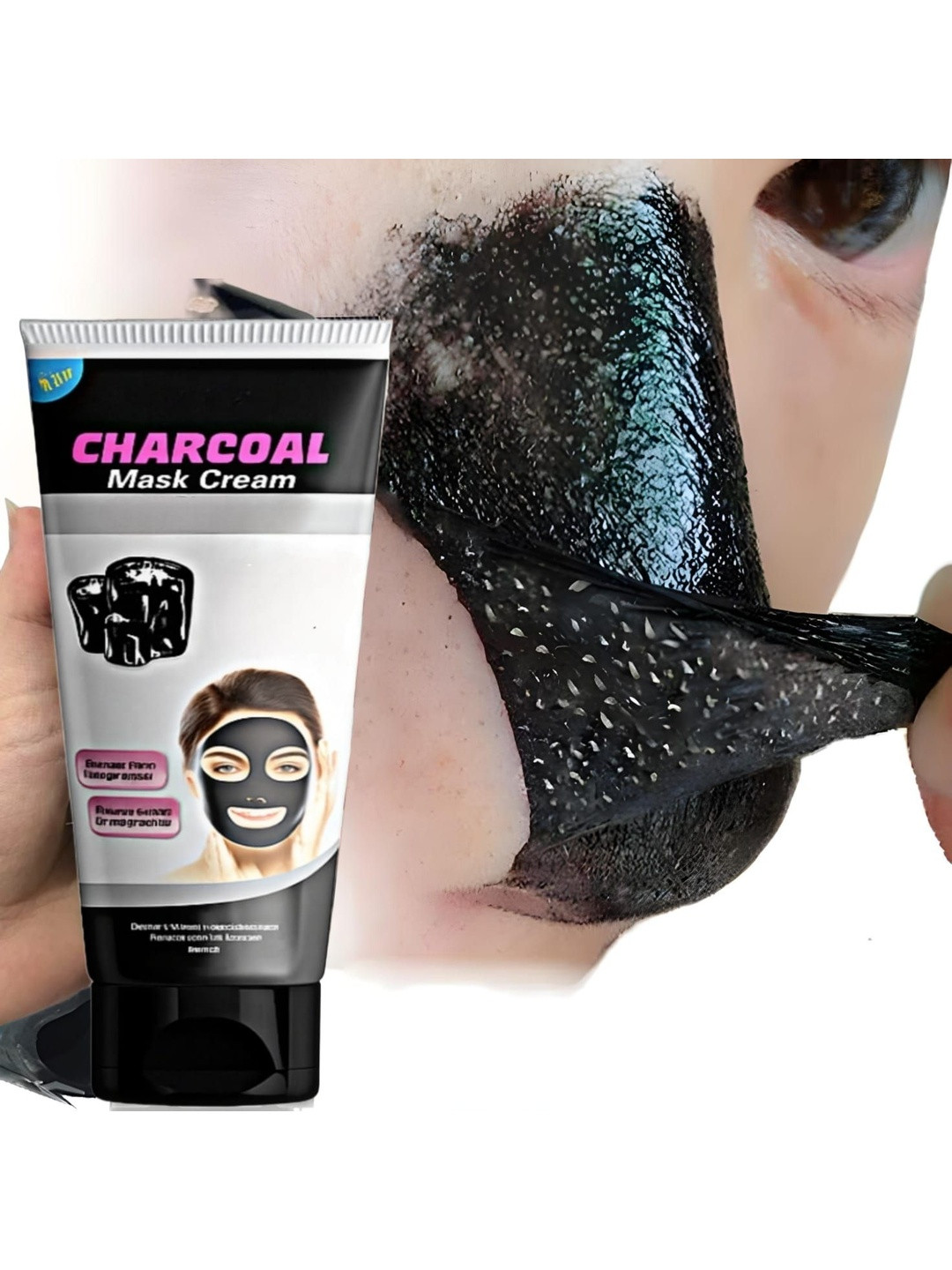 Elecsera Charcoal Anti-Blackhead Peel Off Mask Cream - 130 ml