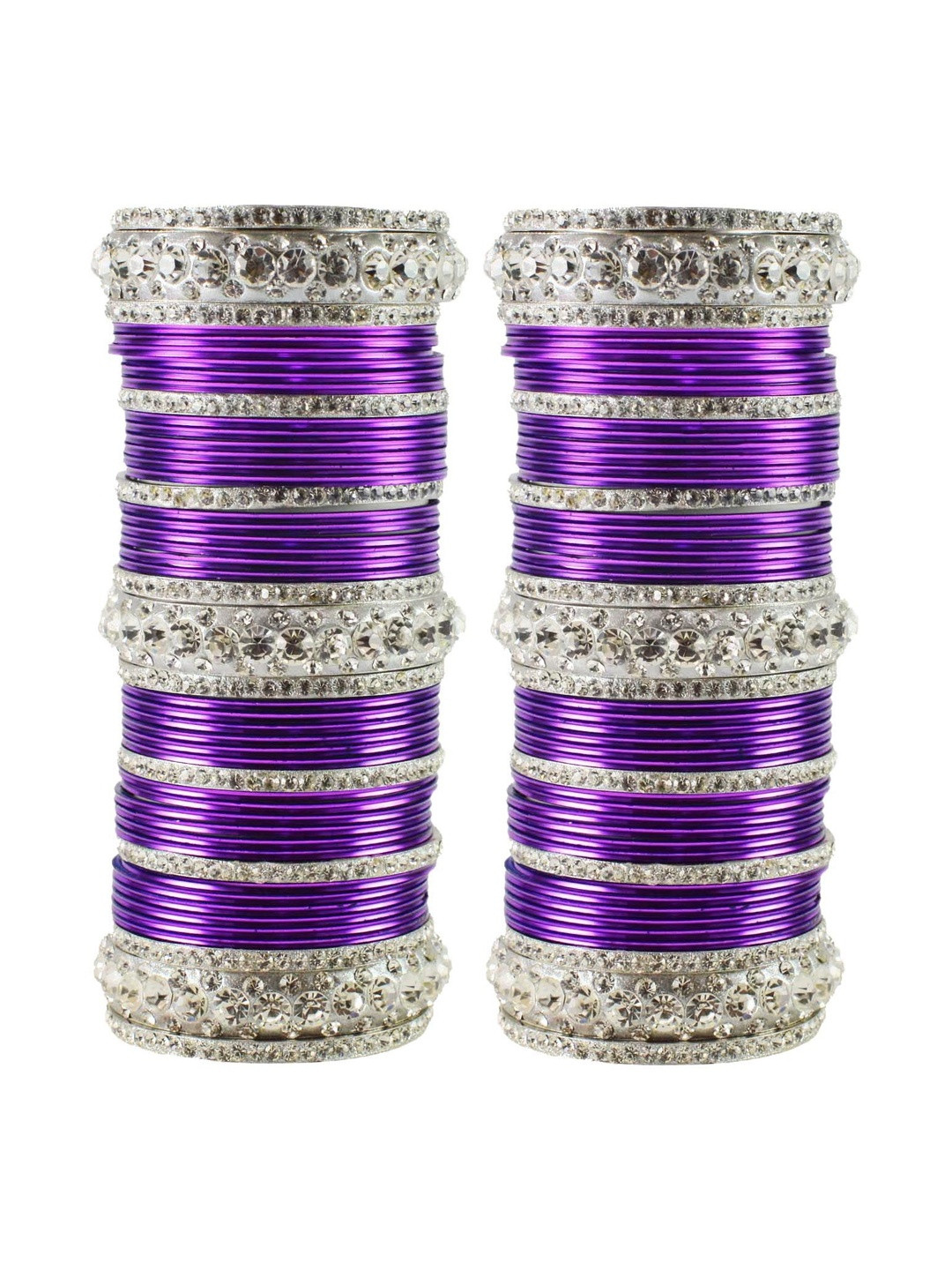 Vidhya Kangan Set Of 49 Stone-Studded Bangles