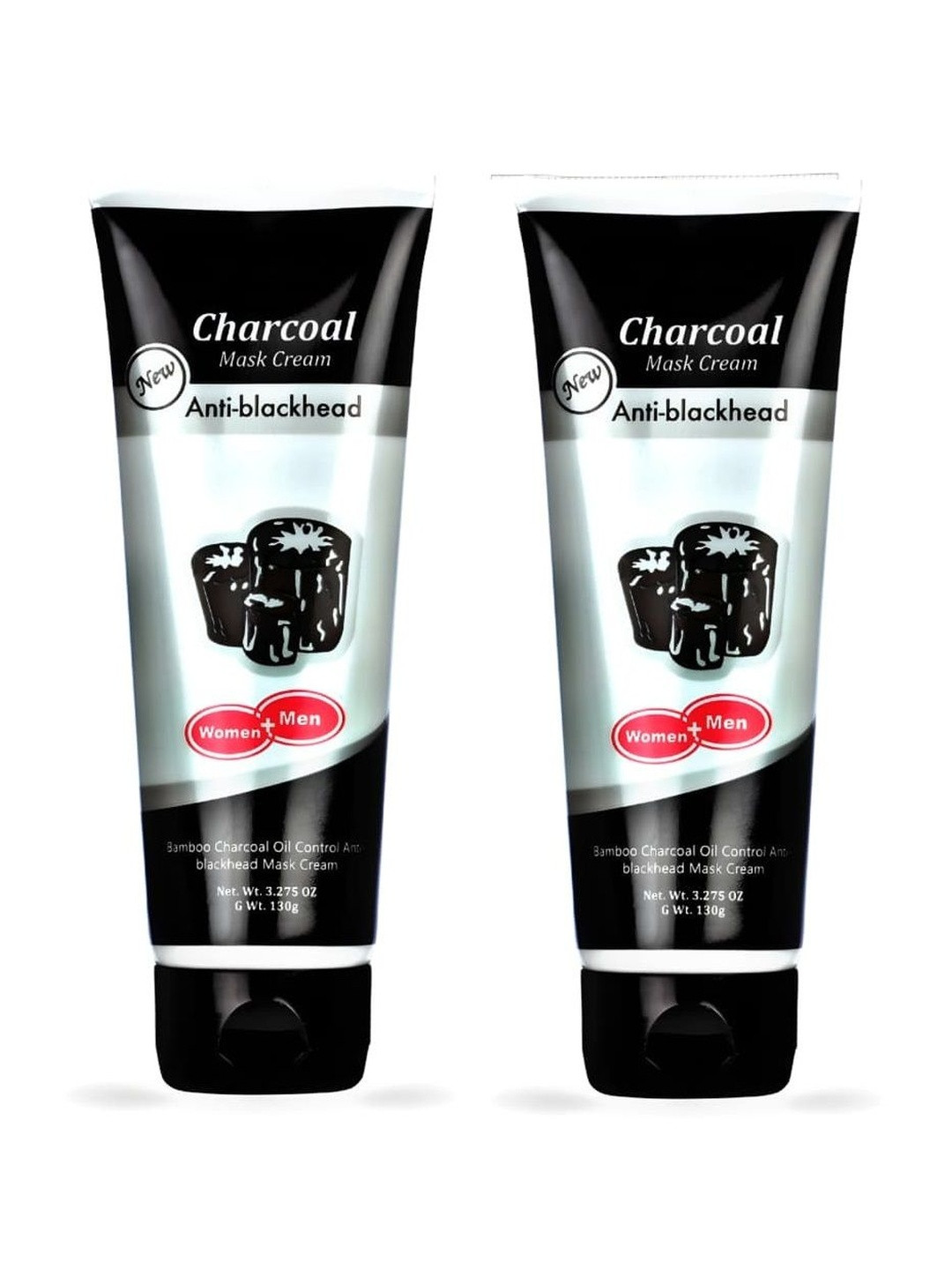 Elecsera Set Of 2 Anti Blackhead Charcoal Mask Cream- 130 g Each