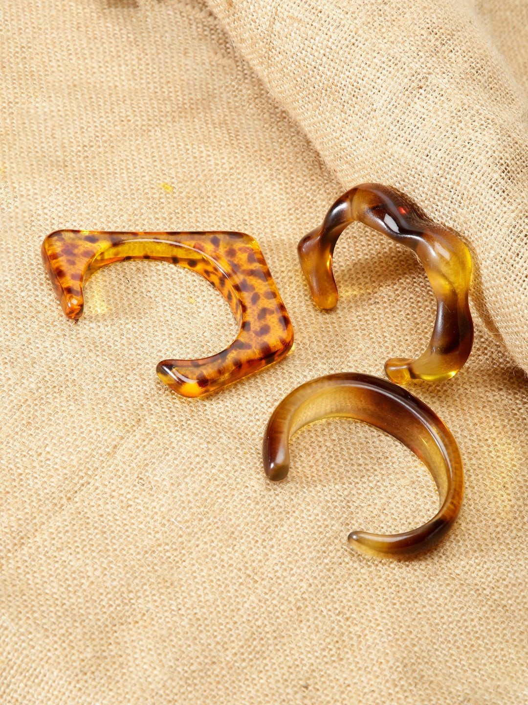 Niska Set Of 3 Brown Regular Western Bangles