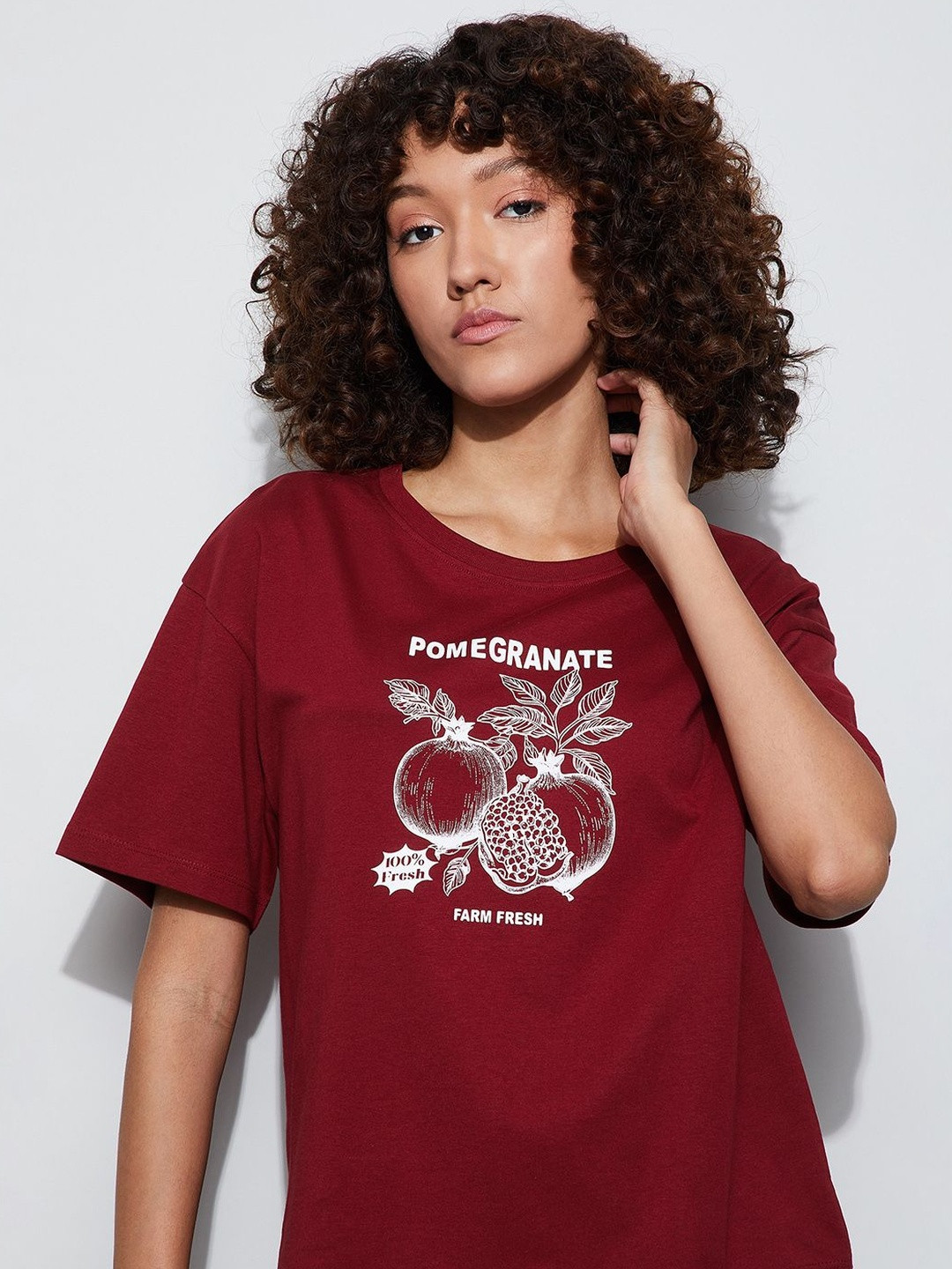 Fame Forever by Lifestyle Women Printed Cotton Regular T Shirt