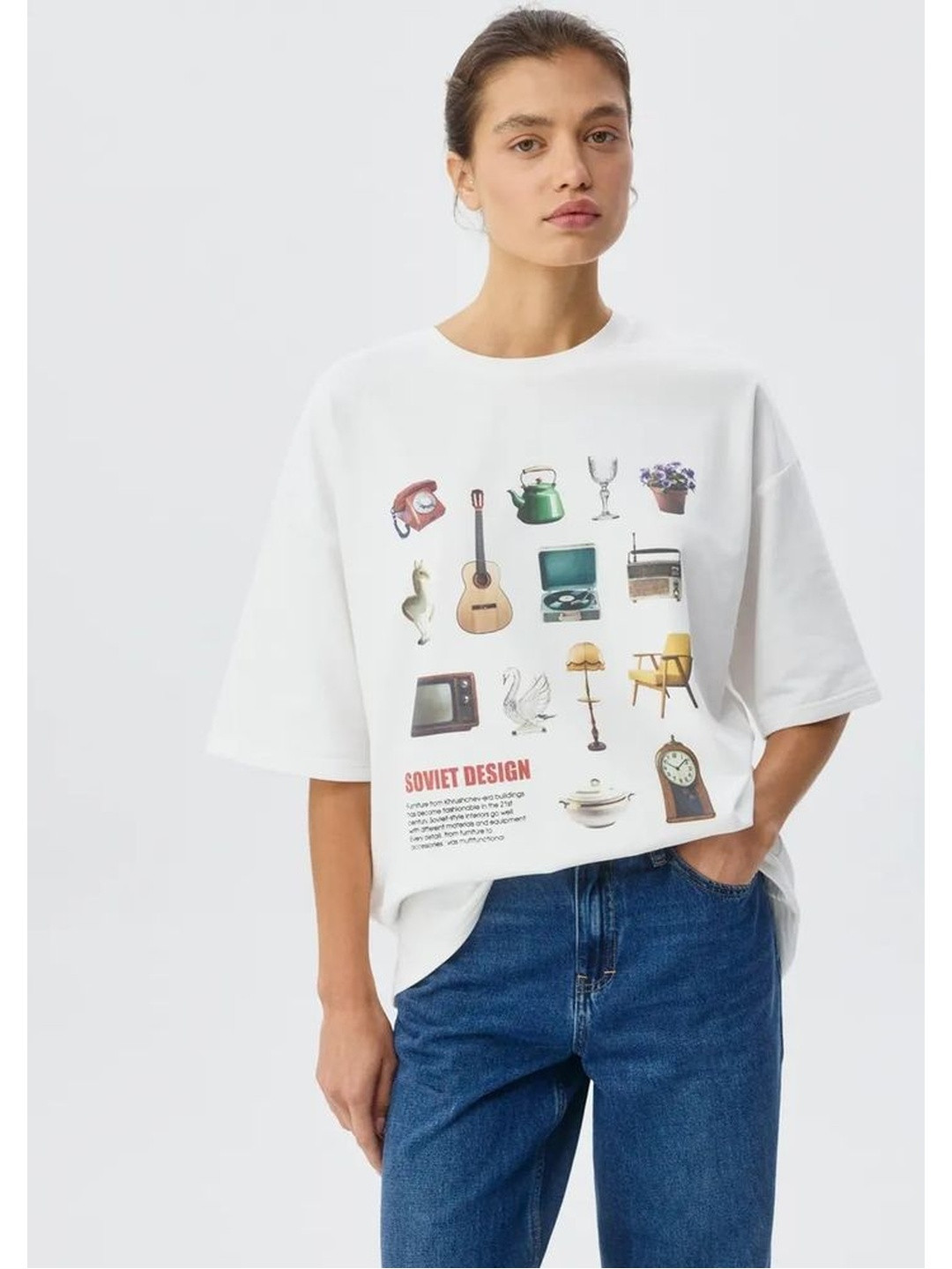 LULU & SKY Women Printed Pure Cotton 1 T-shirt