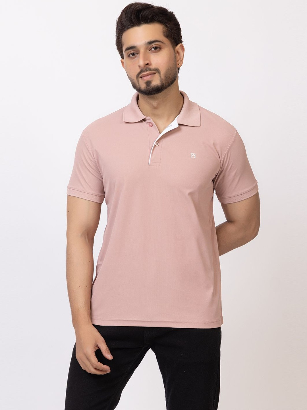 GEE 5 Men Brand Logo Polo Collar T-shirt