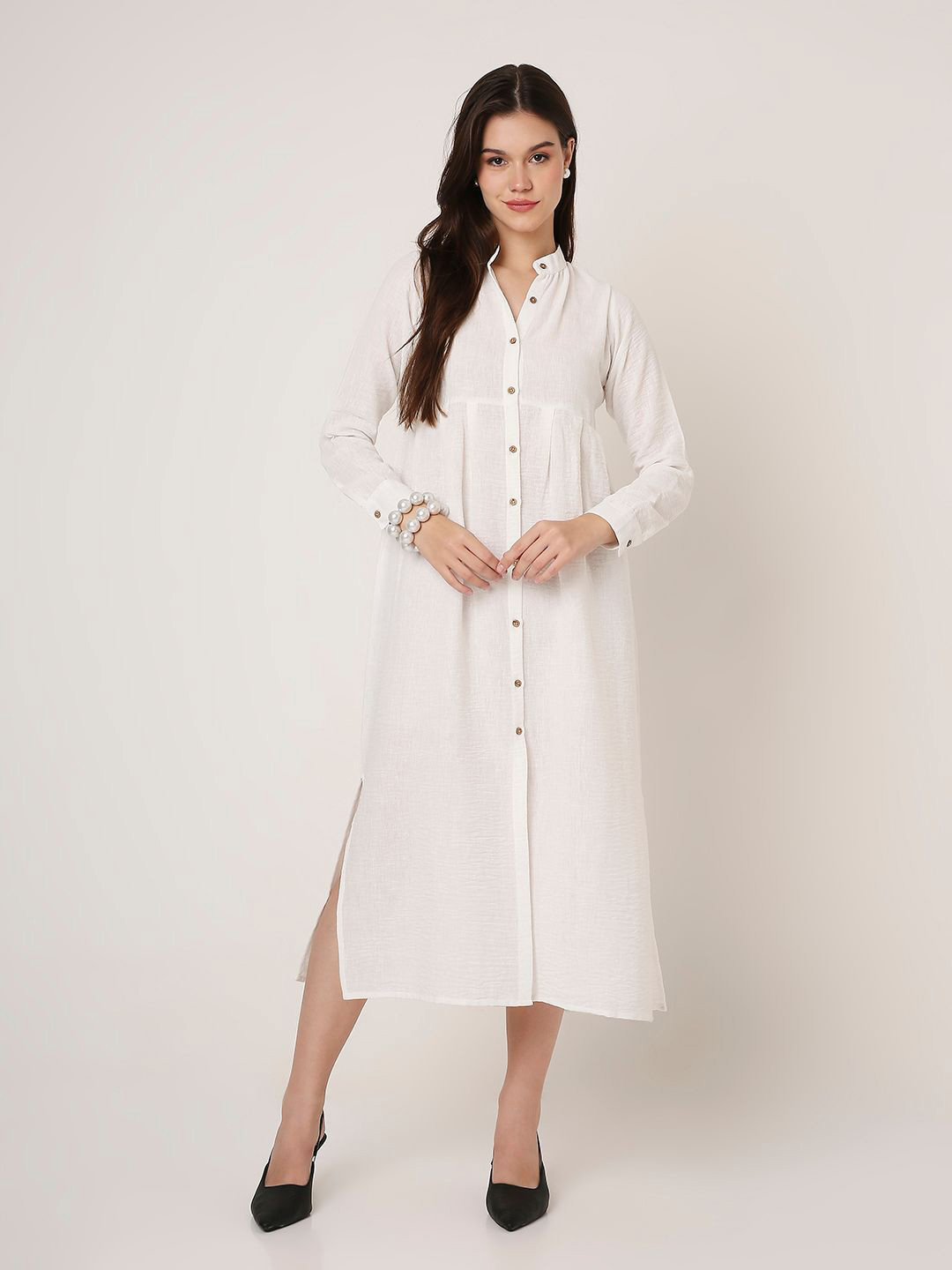 Blnk Shirt Midi Dress
