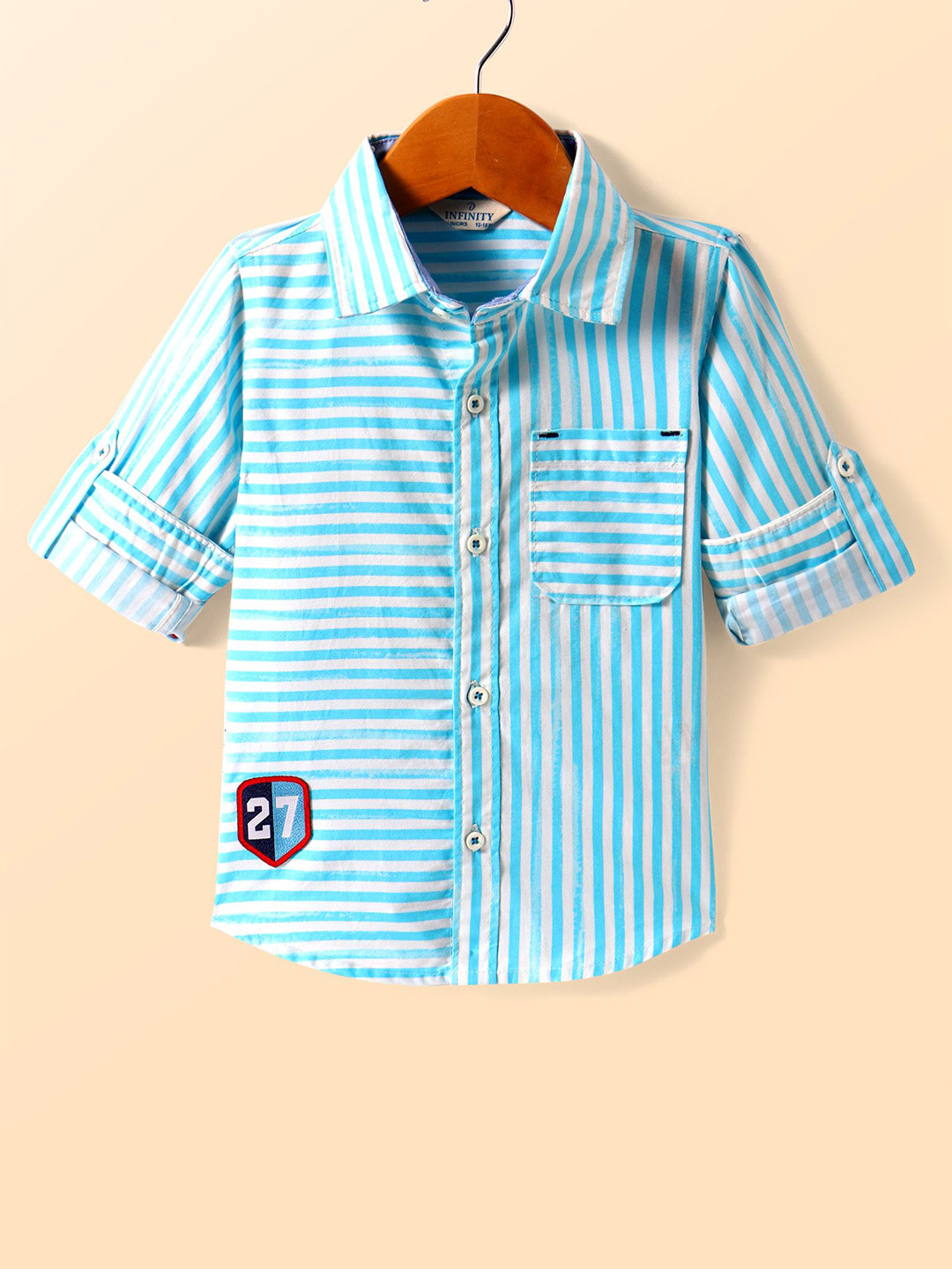Infinity Boys Striped Casual Shirt