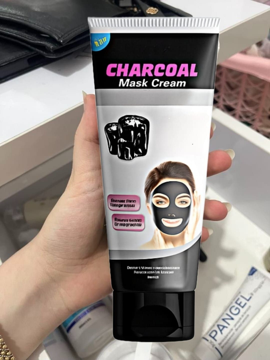 Elecsera Anti-Blackhead Charcoal Peel-Off Face Mask Cream - 130 ml