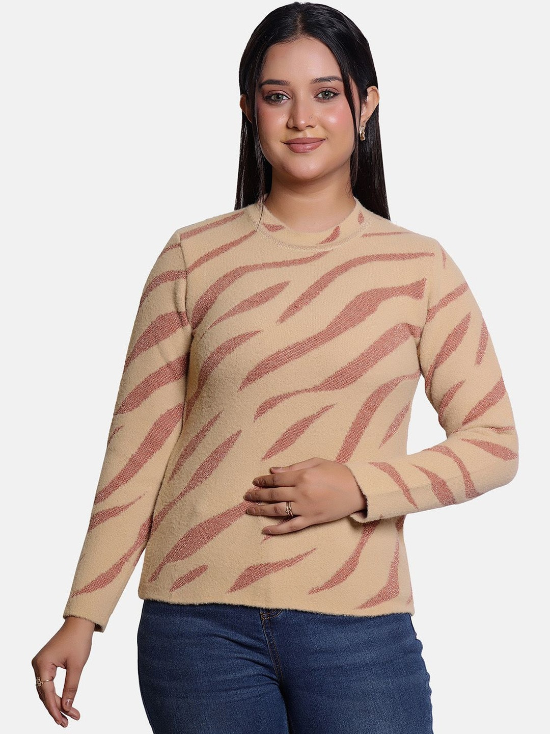 FINELUCK Animal Print Top