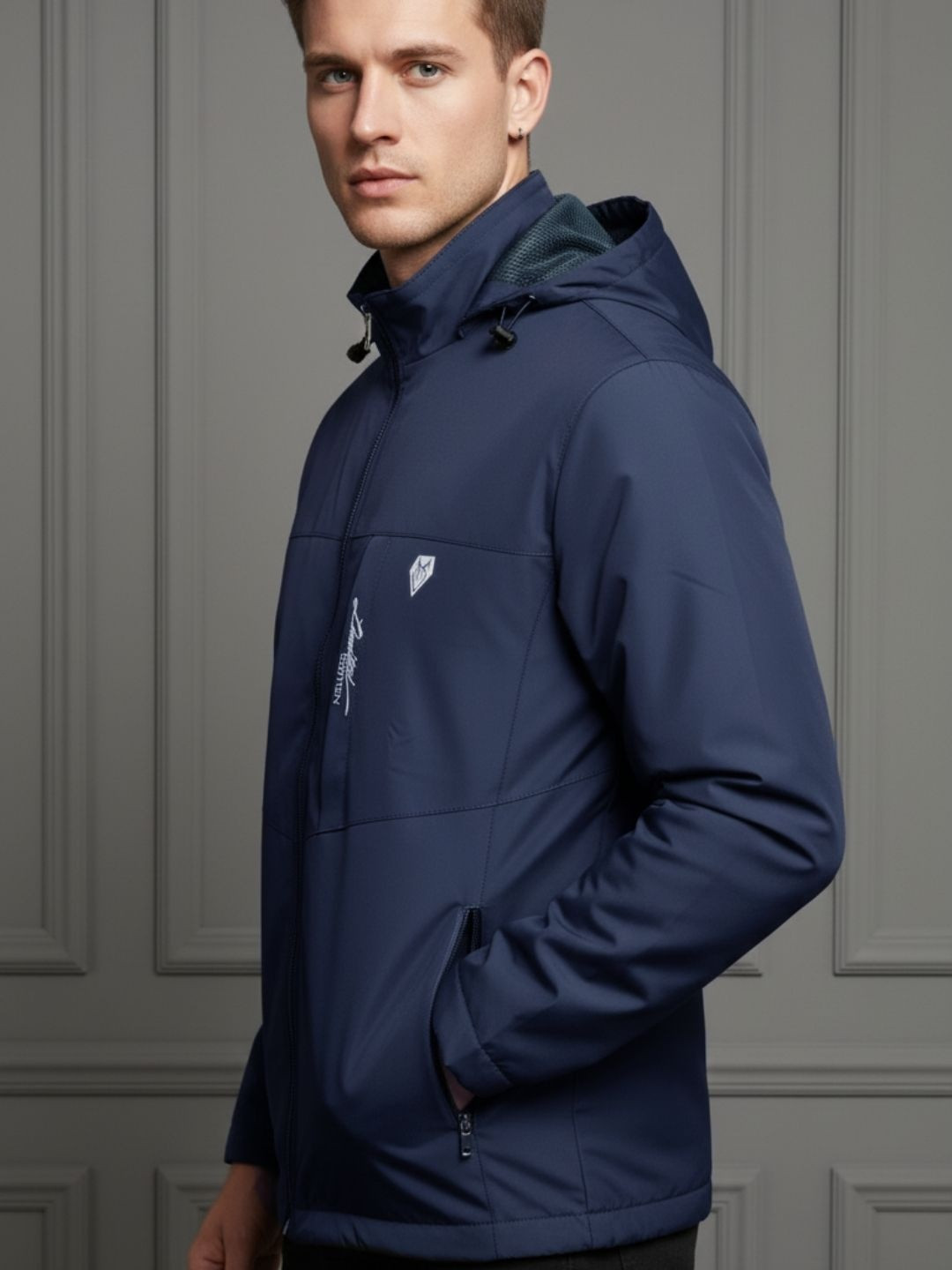 Body Mechanics Men Colourblocked Puffer Jacket