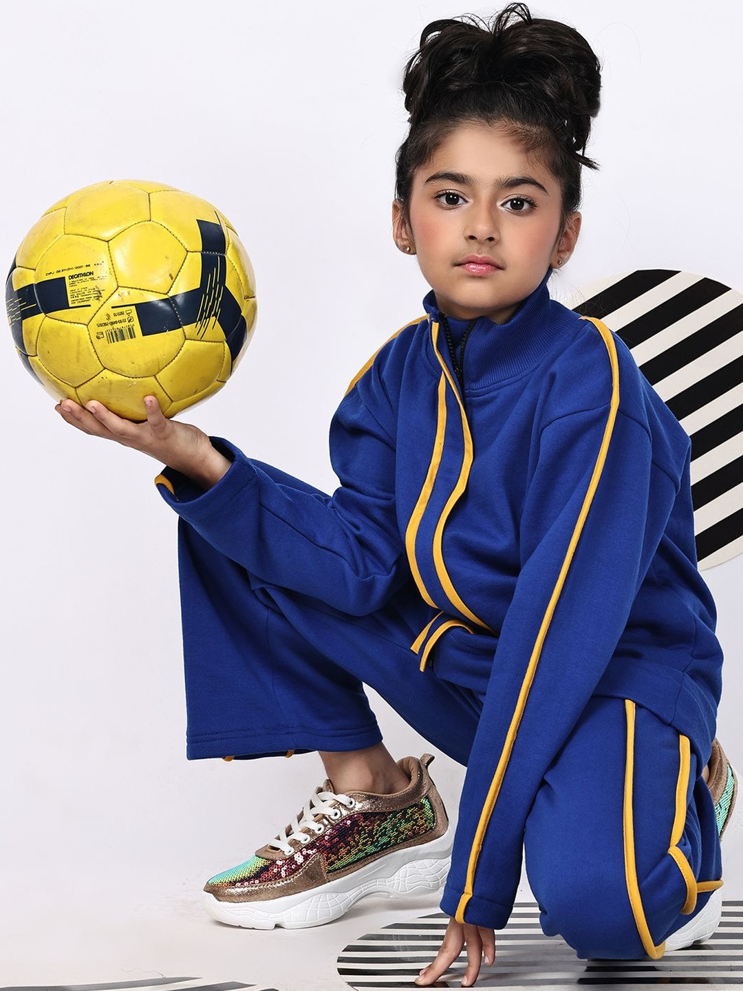 Baawri Girls High Neck Track Suit