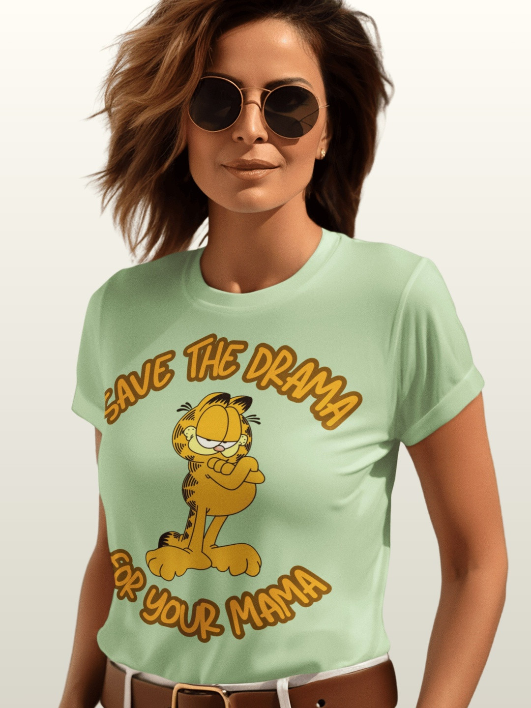 Tee Fusion Women Garfield Printed Slim Fit T-shirt