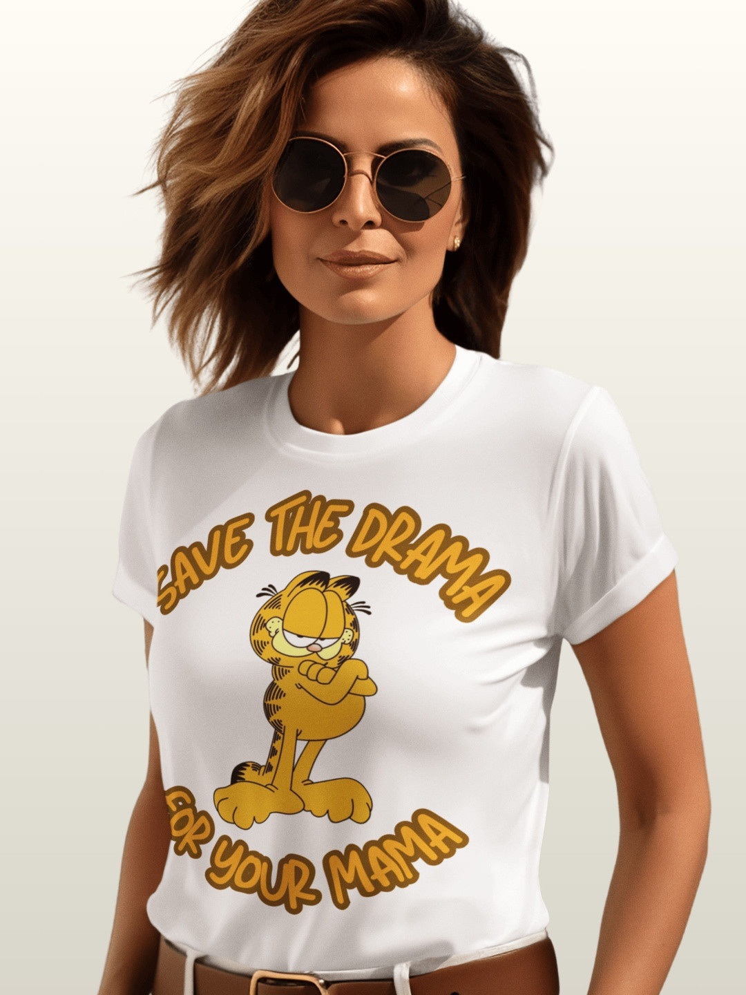 Tee Fusion Women Garfield Printed Slim Fit T-shirt