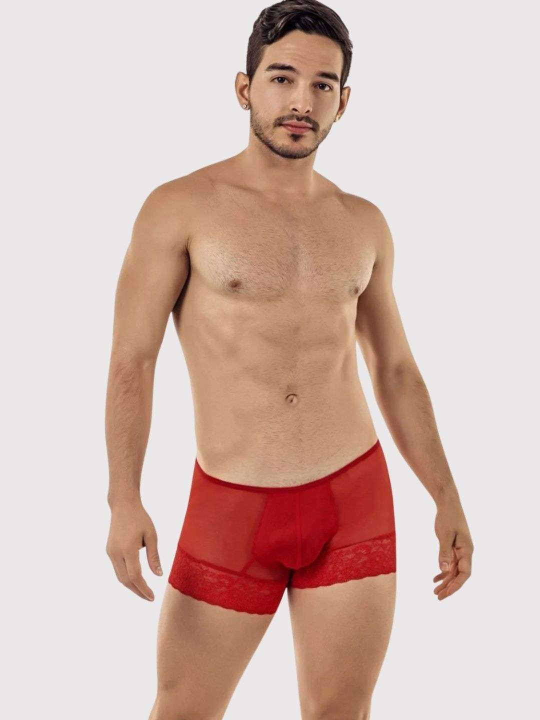 AAYAN BABY Low-Rise Lace Mesh Boxer Brief