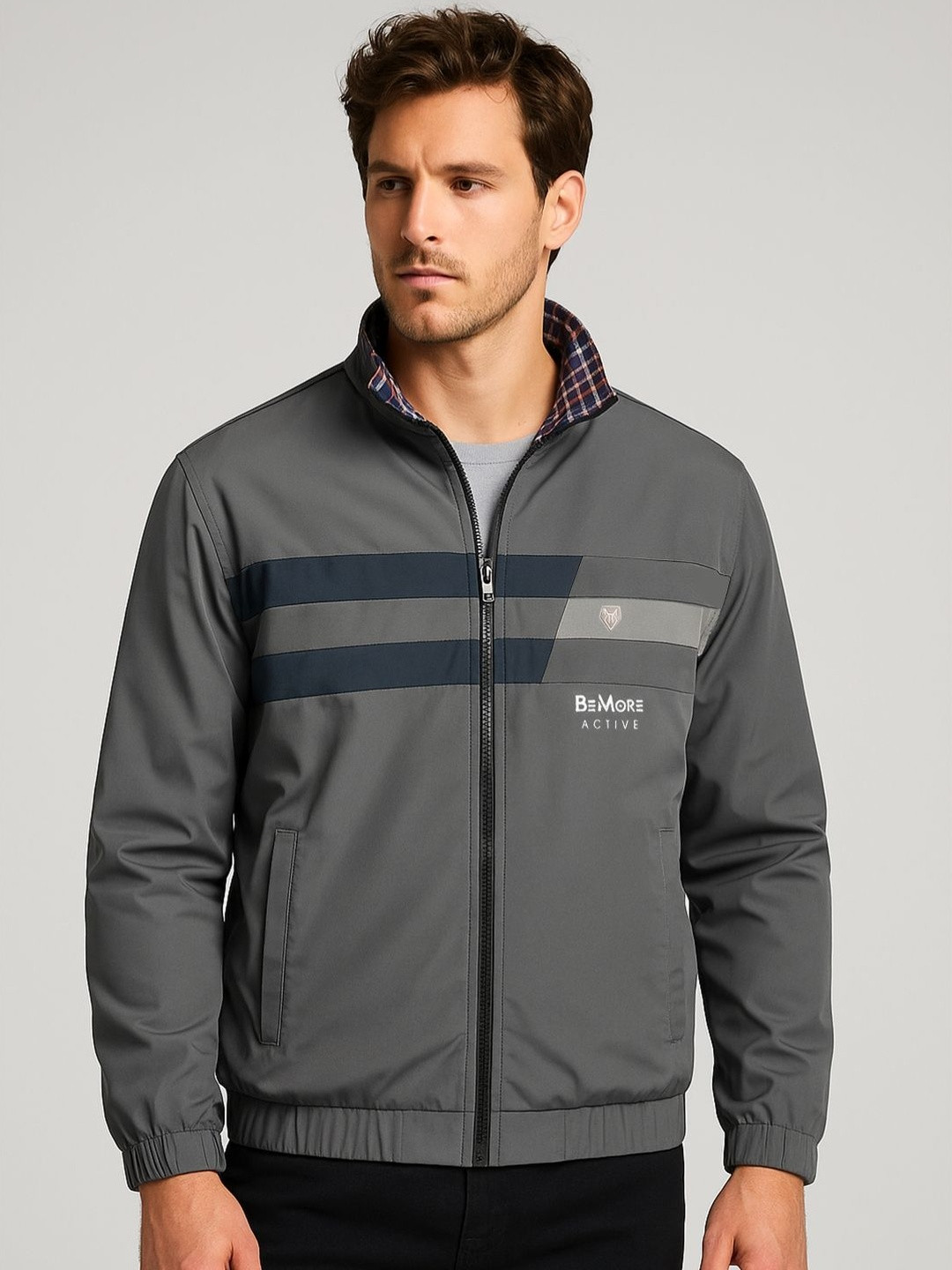 Body Mechanics Men Colourblocked Sporty Jacket