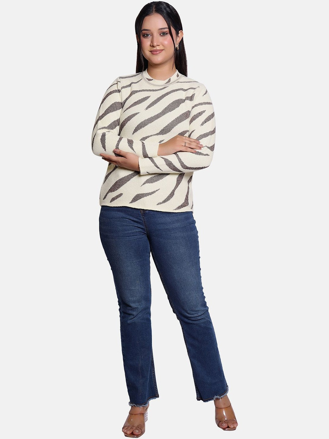 FINELUCK Animal Print Top