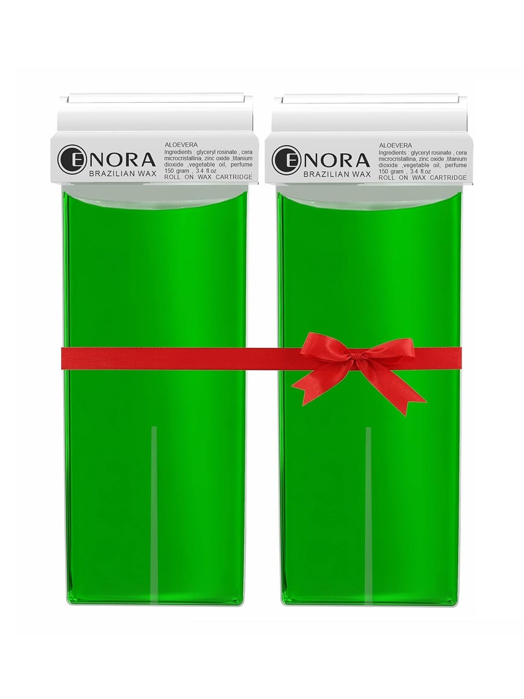 ENORA Set Of 2 Aloe Vera Roll On Wax With Soft Wax Cartridges - 150 g Each