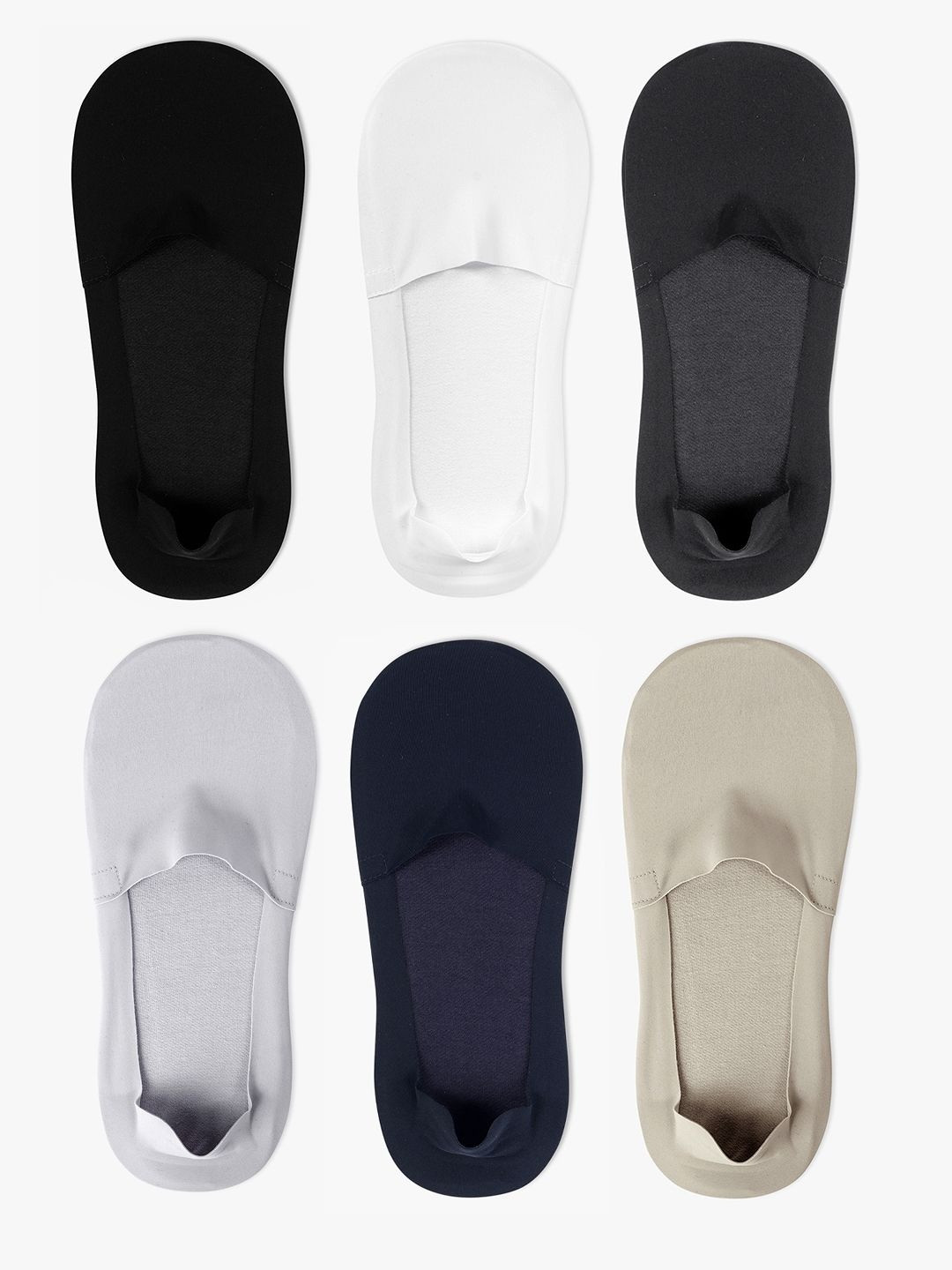 TOFFCRAFT Pack of 6 Men Cotton Shoe Linear Length Socks