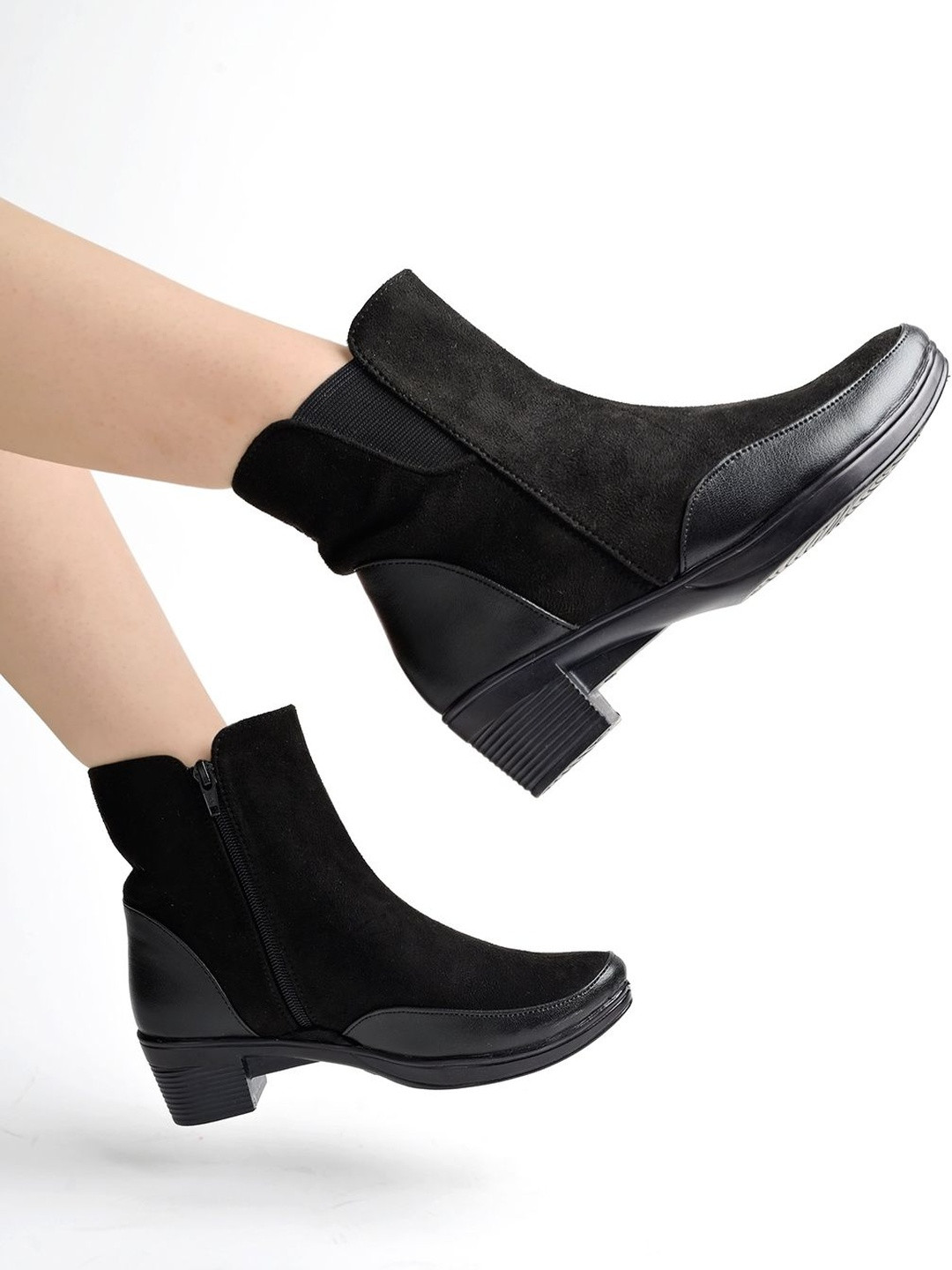 Shoetopia Women Round Toe Block Heeled Regular Boots
