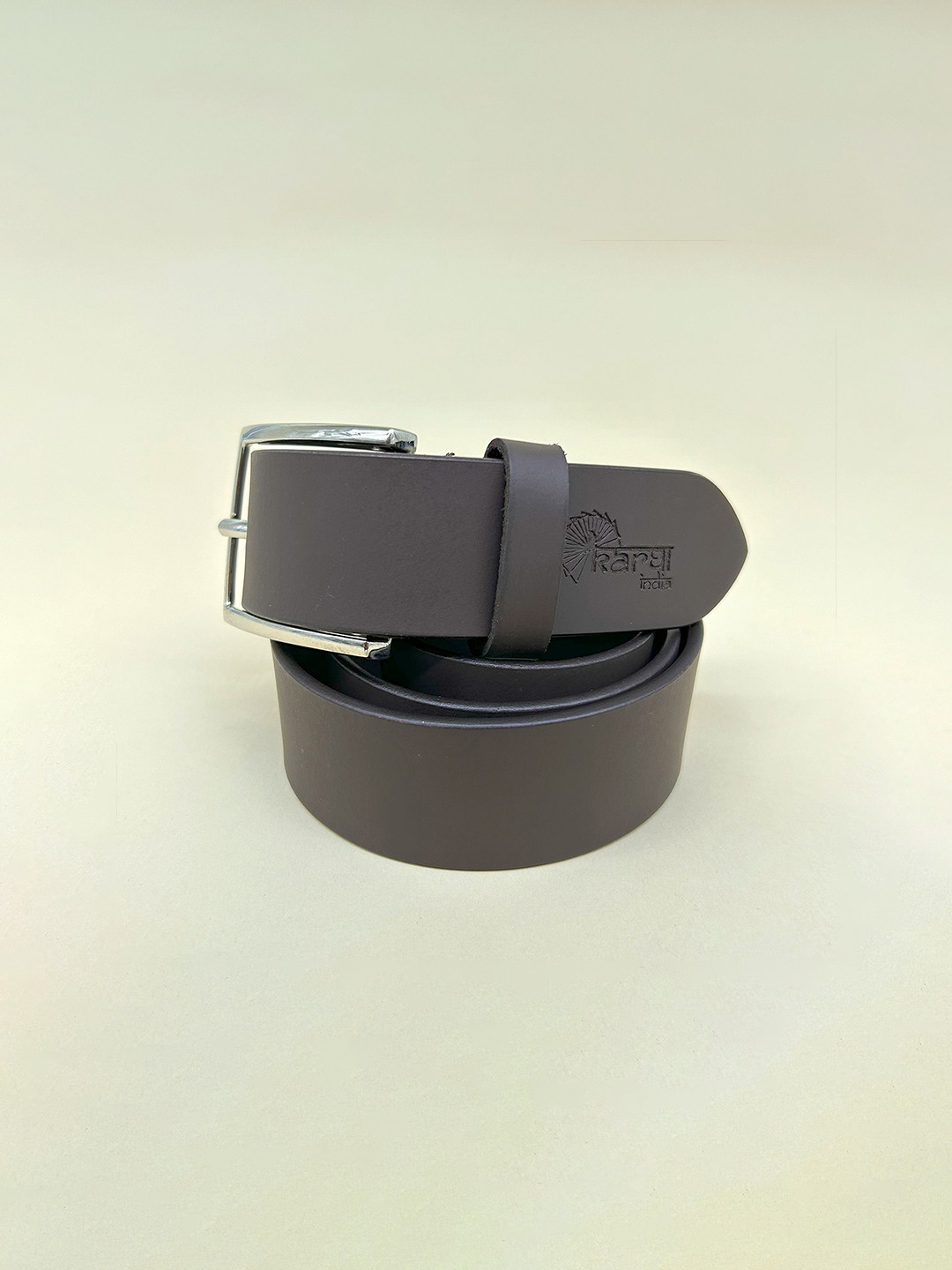 KARGHA INDIA Men Leather Non-Reversible Wide Formal Belt