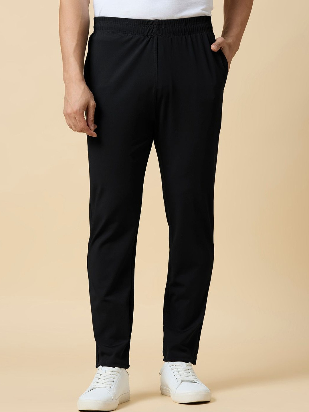 TCI Men Mid Rise Slim Fit Slip-On Track Pants