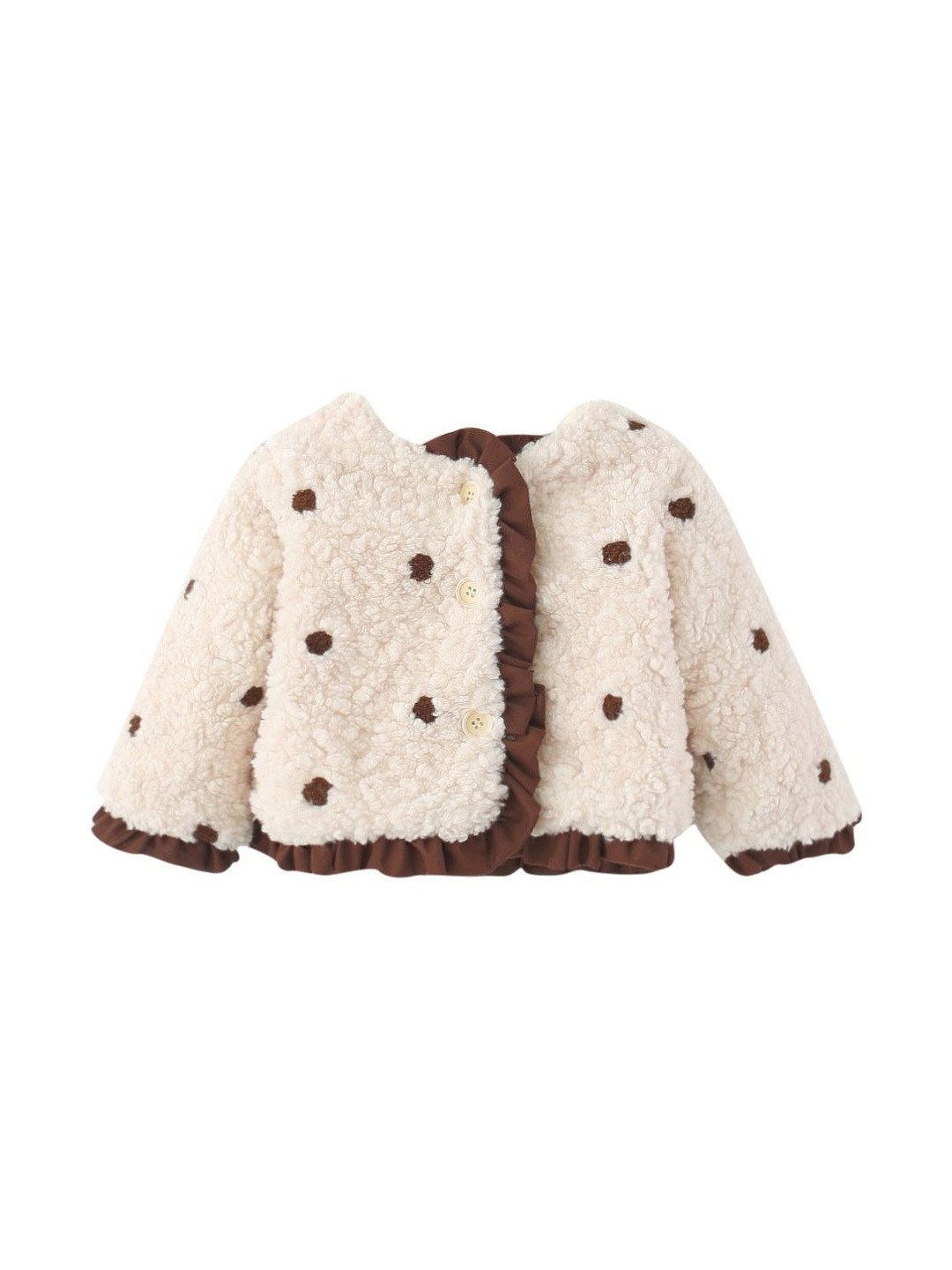 StyleCast x Revolte Girls Self Design Shawl Collar Princess Coats