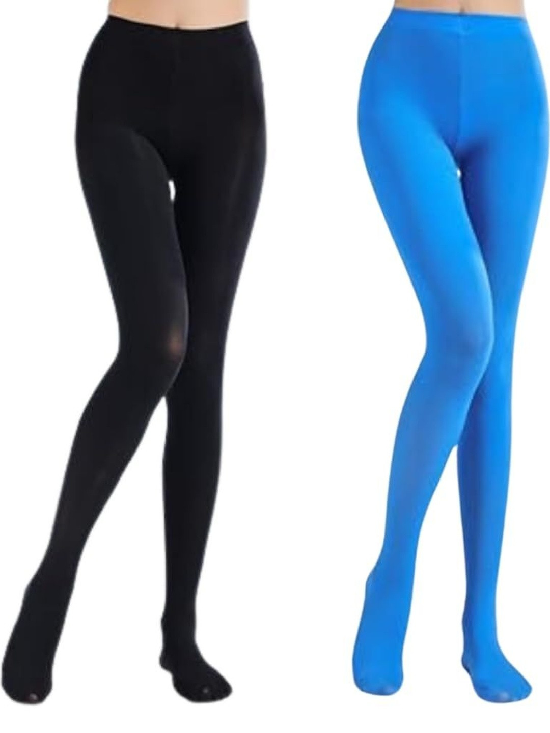 NESKA MODA Pack Of 2 High Rise Anti Slip Stockings