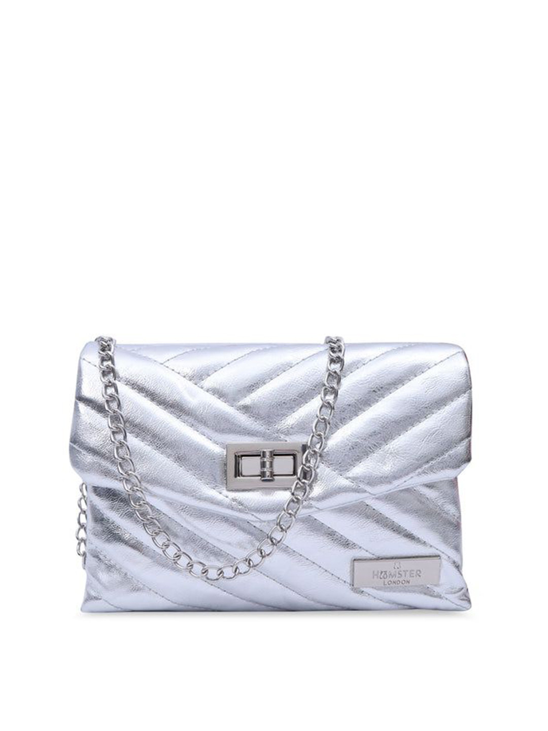 HAMSTER LONDON PU Half Moon Sling Bag with Quilted