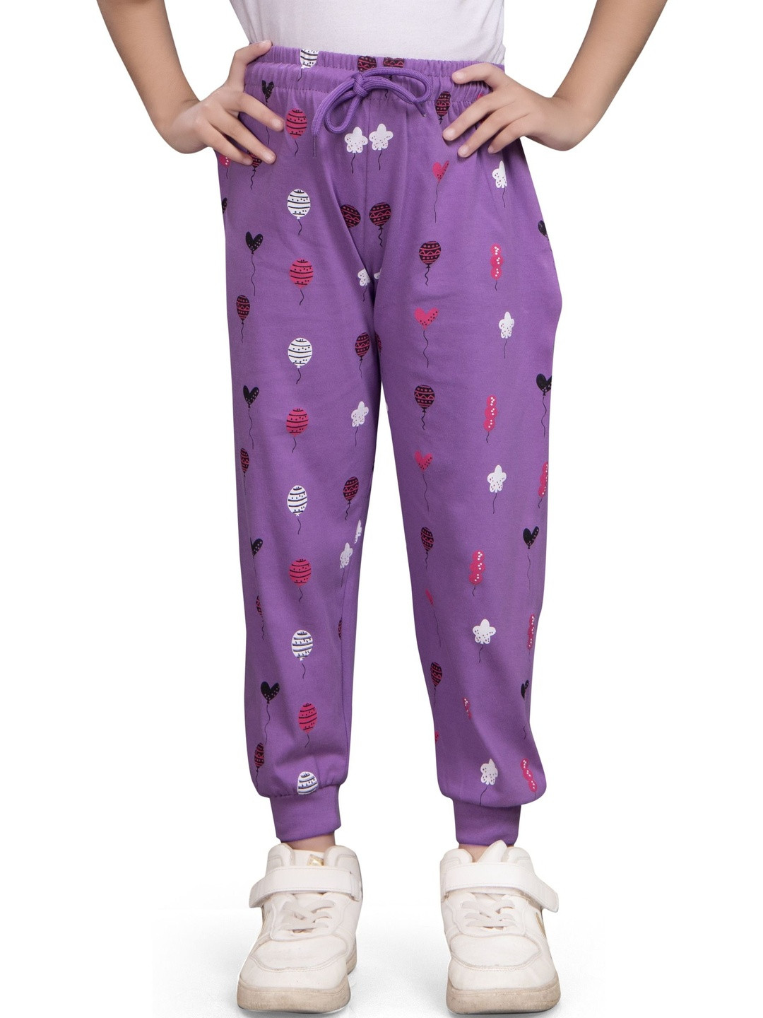 Little funky Girls Printed Pure Cotton Jogger