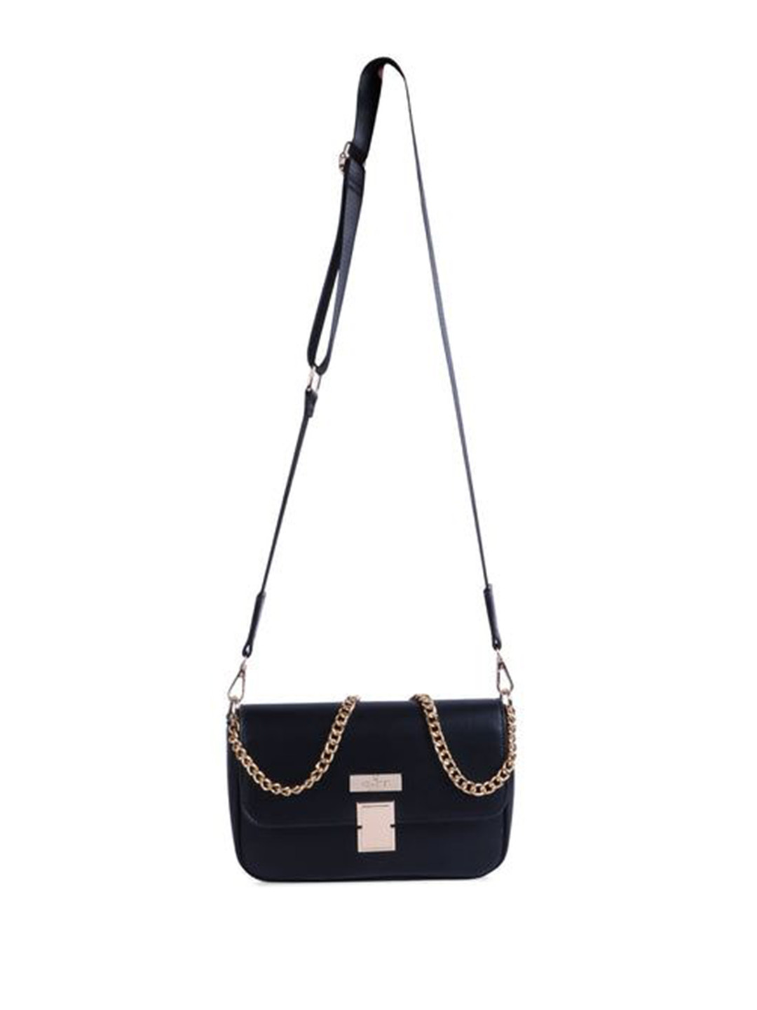 HAMSTER LONDON Embellished PU Structured Sling Bag with Quilted