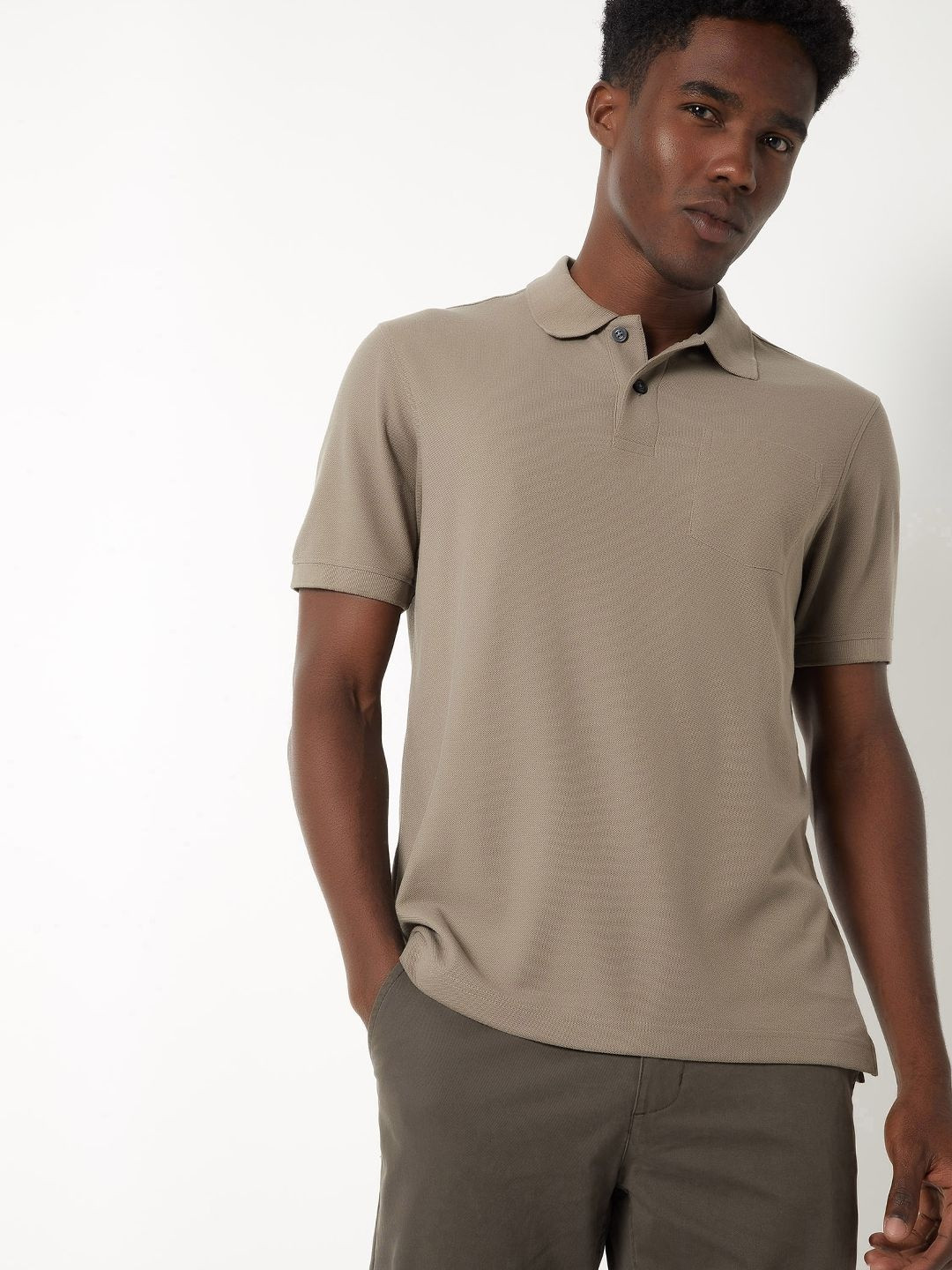 max Men Polo Collar Pockets 1 T-shirt