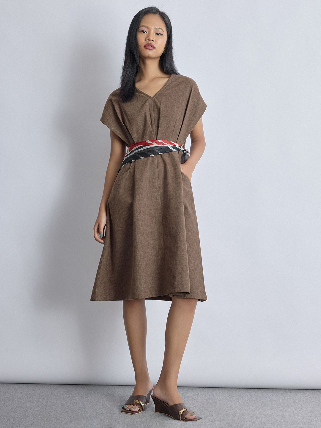 The Label Life Print Fit & Flare Dress